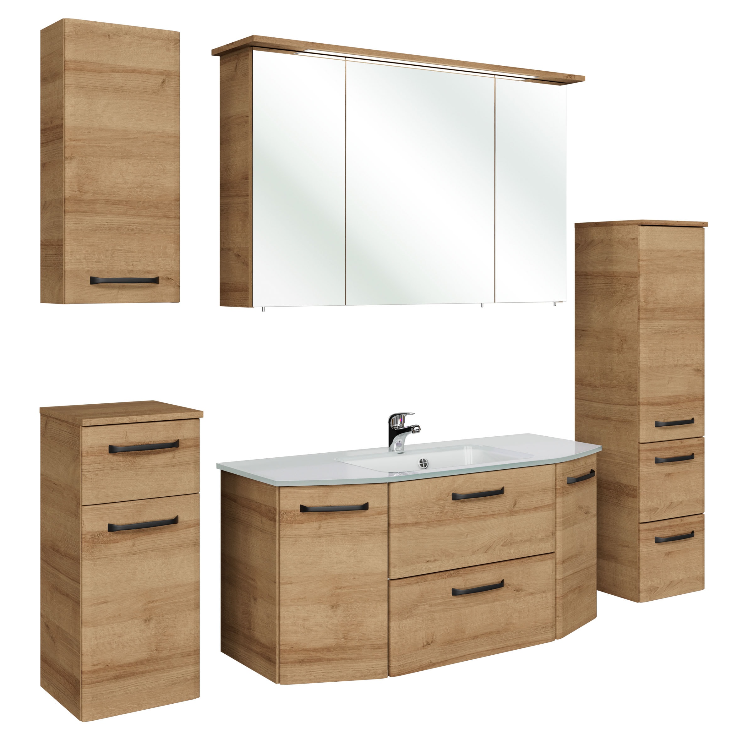 Saphir Badmöbel-Set "Quickset 318, mit Türdämpfer" 6 Stk. tlg.
