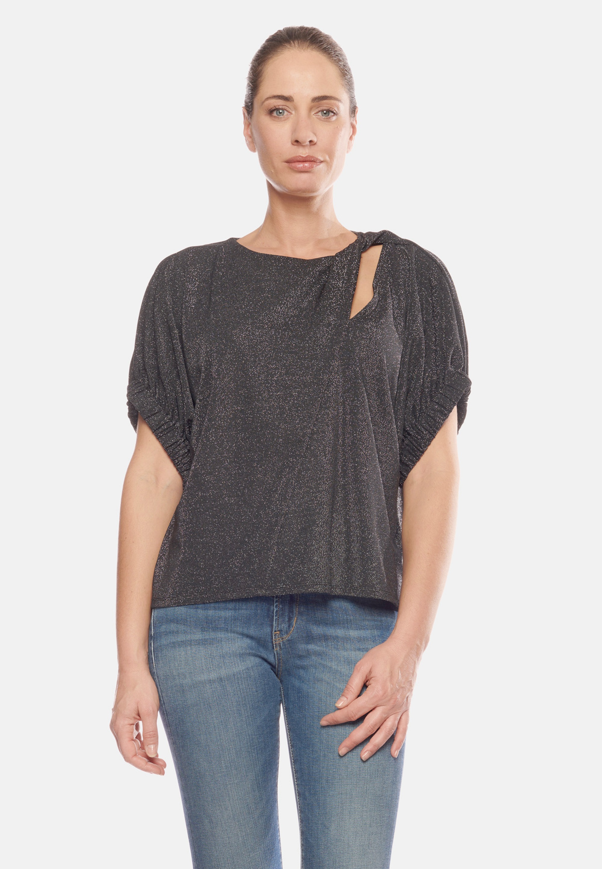 Le Temps Des Cerises T-Shirt, mit dezentem Glanz-Effekt