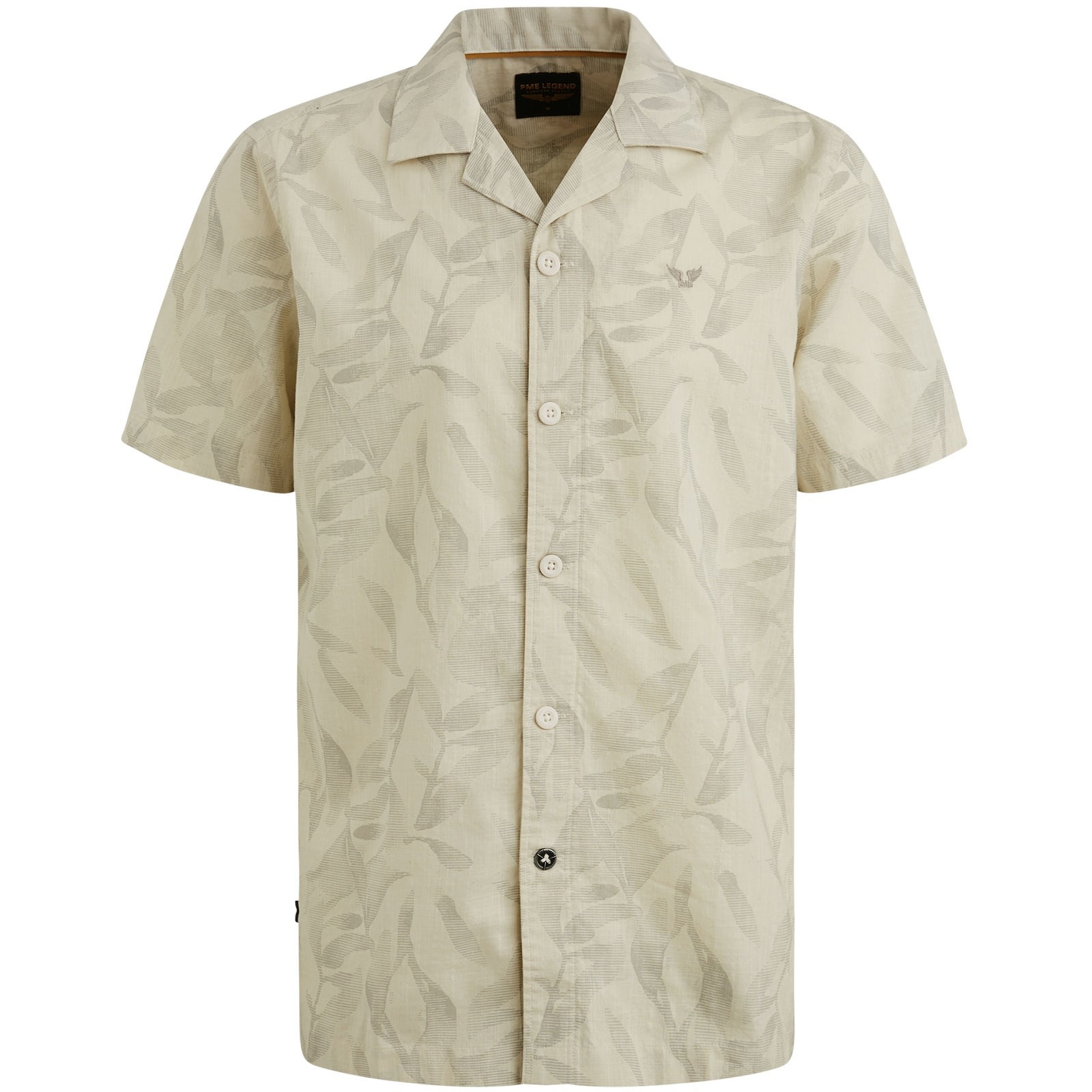 PME LEGEND Kurzarmhemd »Short Sleeve Shirt Print On Ctn Slub«, mit floralem Muster