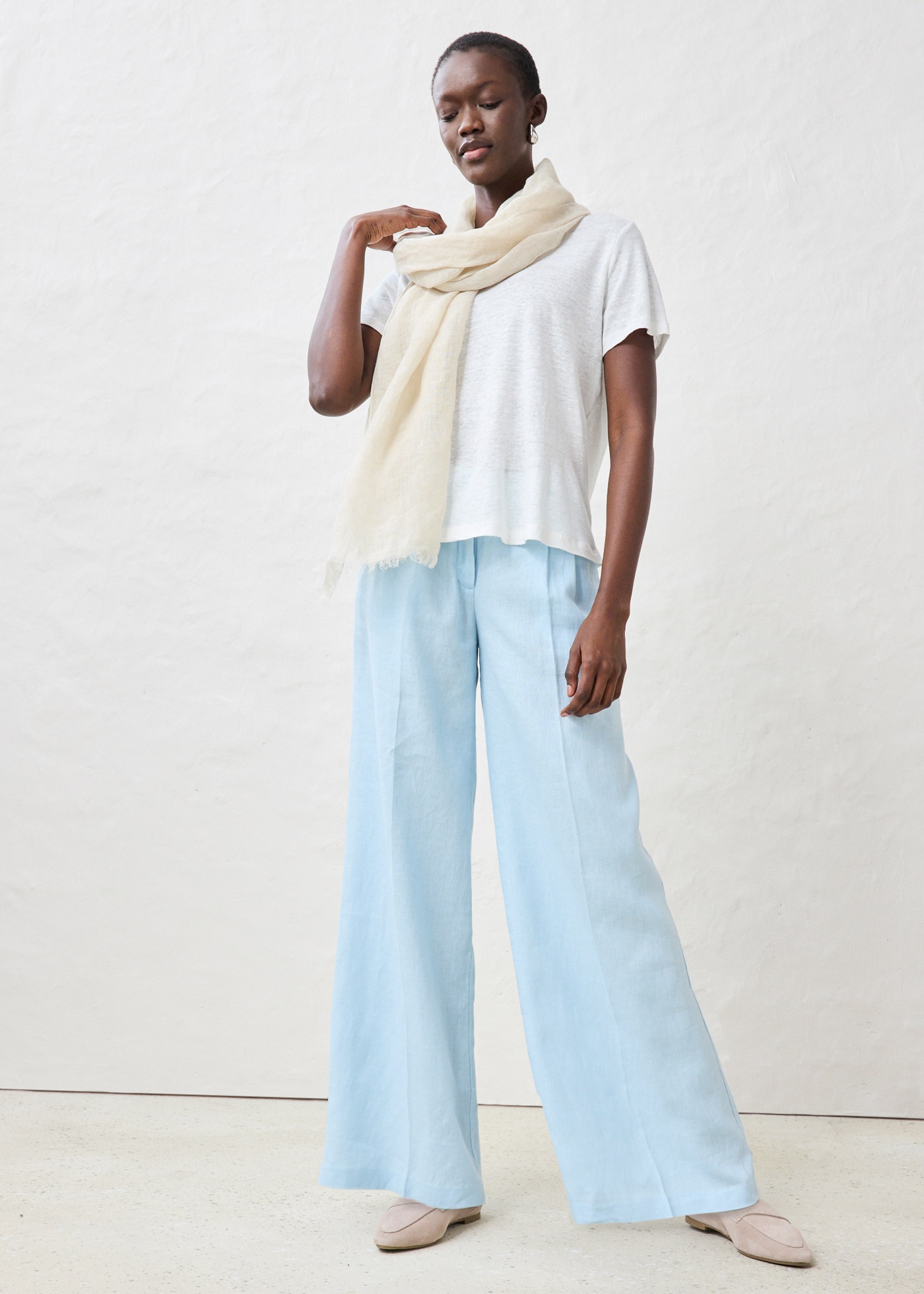 bonprix T-Shirt »Shirt aus reinem Leinen« Shirt aus reinem Leinen