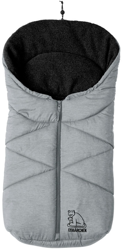 Heitmann Felle Fußsack "Eisbärchen - Kleiner Winterfußsack Fleece", mit Fleecefutter, für Baby-Tragschalen, Kinderwagen 