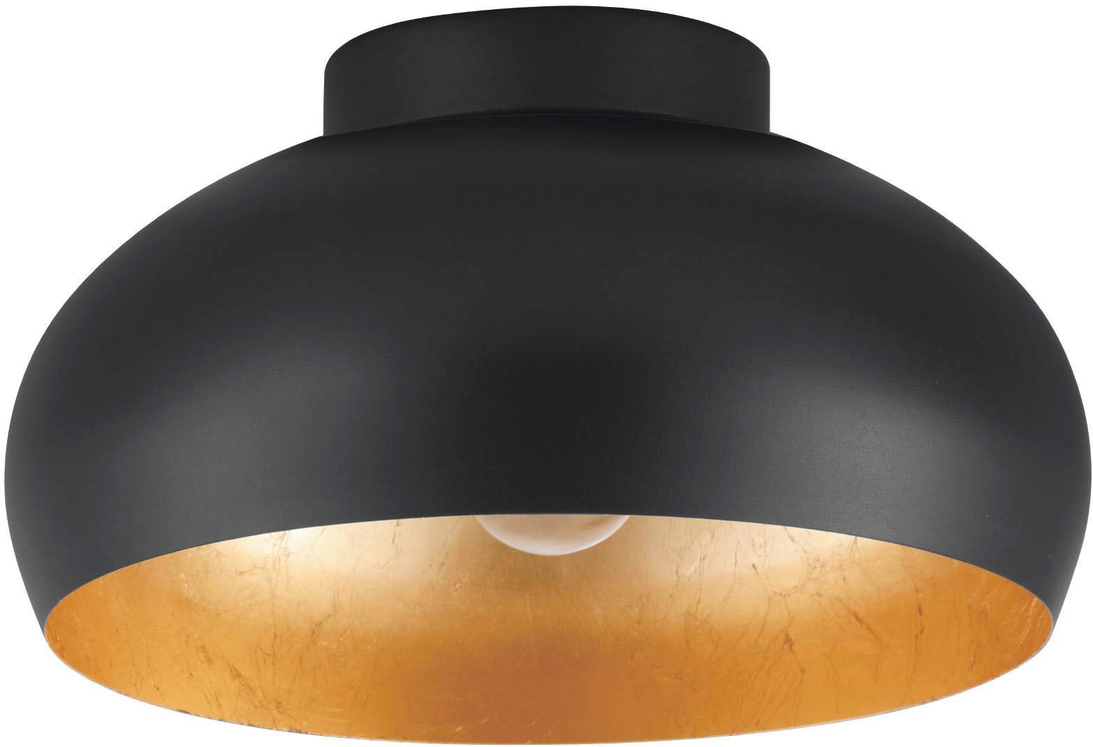 EGLO Deckenleuchte »MOGANO 2«, Leuchtmittel E27 | Leuchtmittel wechselbar-ohne Leuchtmittel, Deckenleuchte, aus Metall in Schwarz und Gold, E27, dimmbar, Ø 28 cm