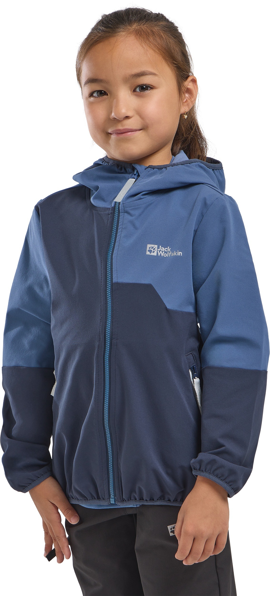 Jack Wolfskin "TURBULENCE HOODED JKT K" mit Kapuze