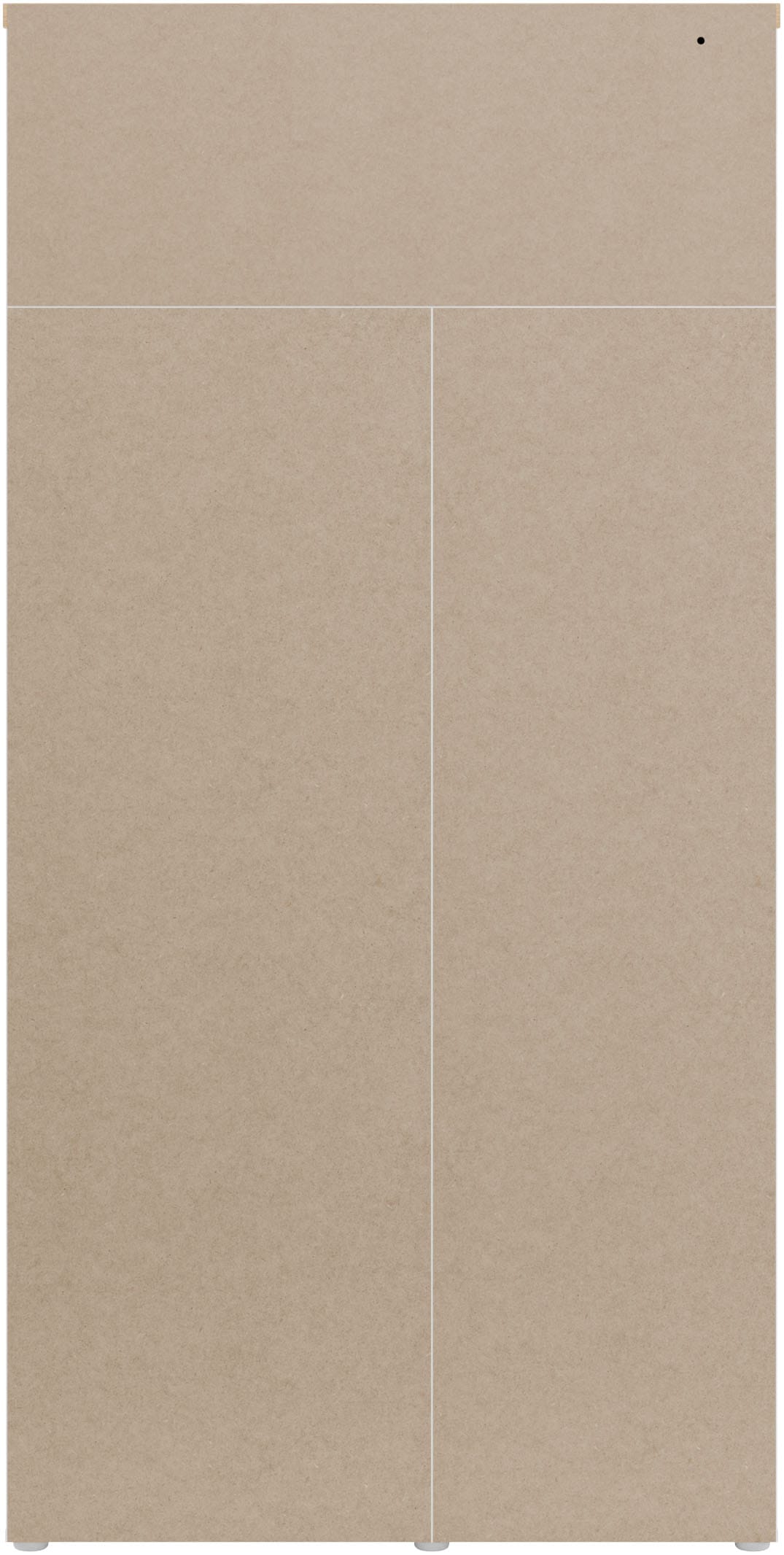 FORTE Kleiderschrank »grifflos, Push to Open, Front glänzend« B/H/T 96,4/192,2/59,7 cm inklusive Beleuchtung
