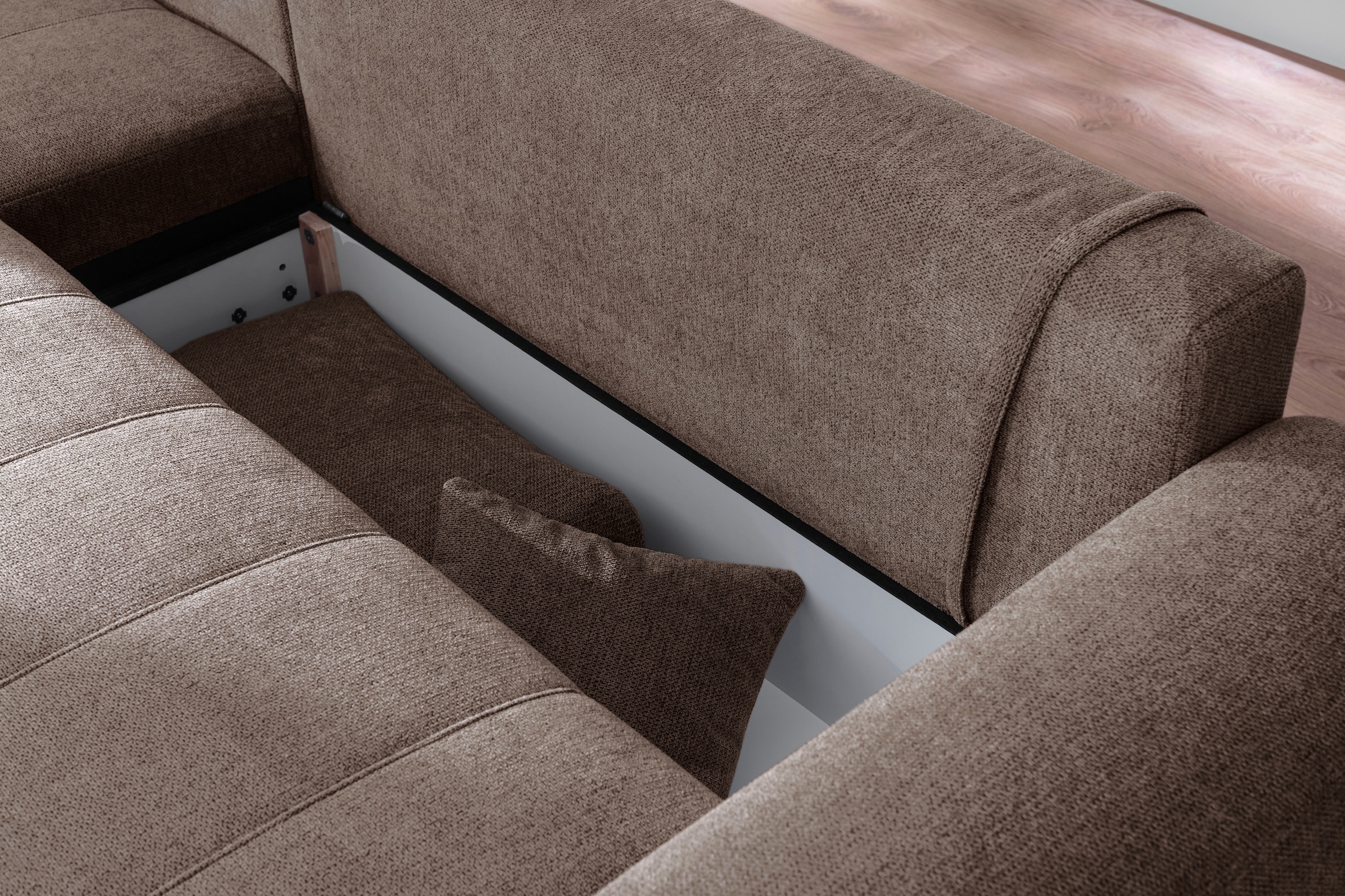 Mr. Couch Ecksofa »Mykonos, L-Form, Dauerschläfer« mit DuraSpring-Taschenfederkern bis 140 kg belastbar