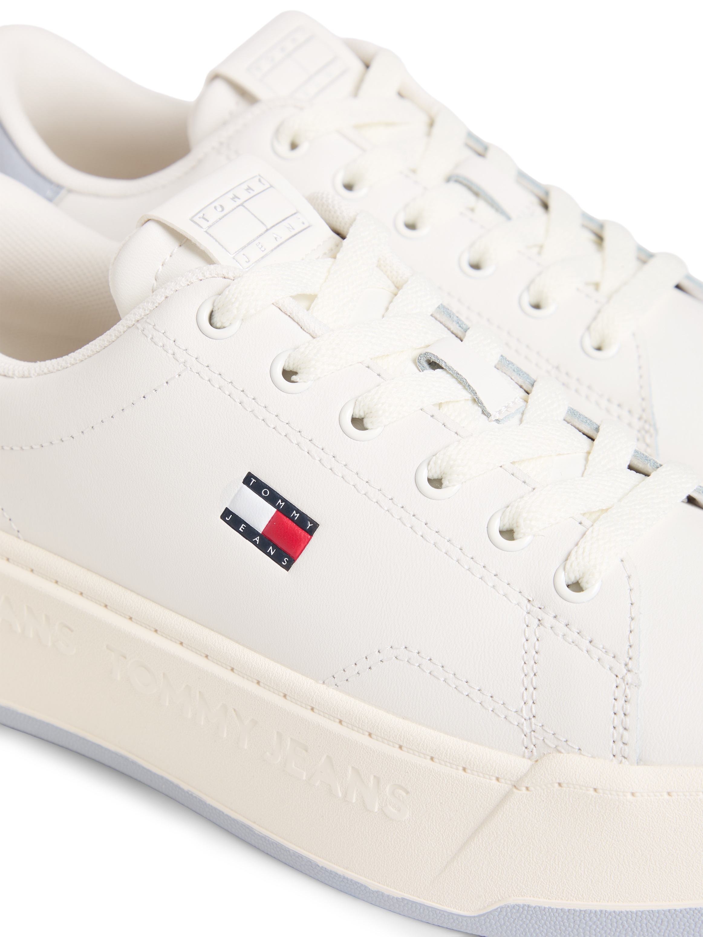 Tommy Jeans Plateausneaker "PLATFORM LOGO SNEAKER" Schnürschuh, Halbschuh, günstig online kaufen