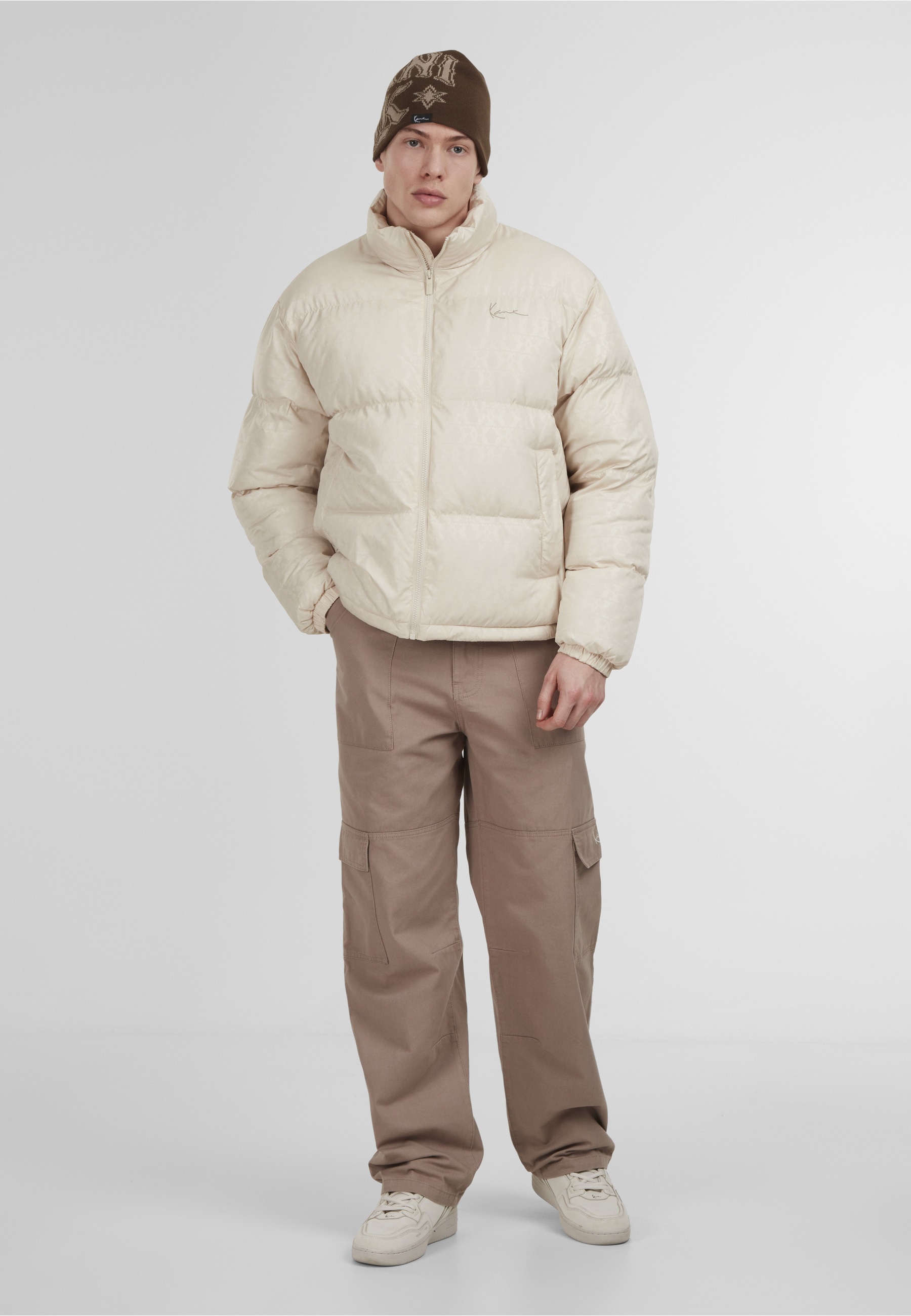 Karl Kani Winterjacke »Karl Kani Aop Signature Puffer Jacket« 1 Stk. tlg. ohne Kapuze