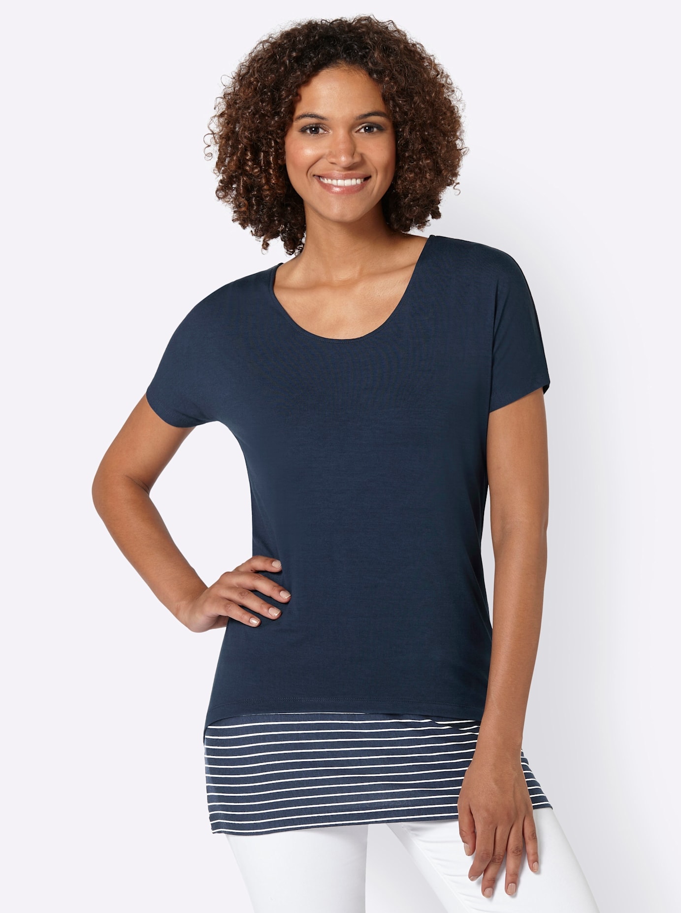 Casual Looks 2-in-1-Shirt »Shirt + Top«, (1 tlg.)