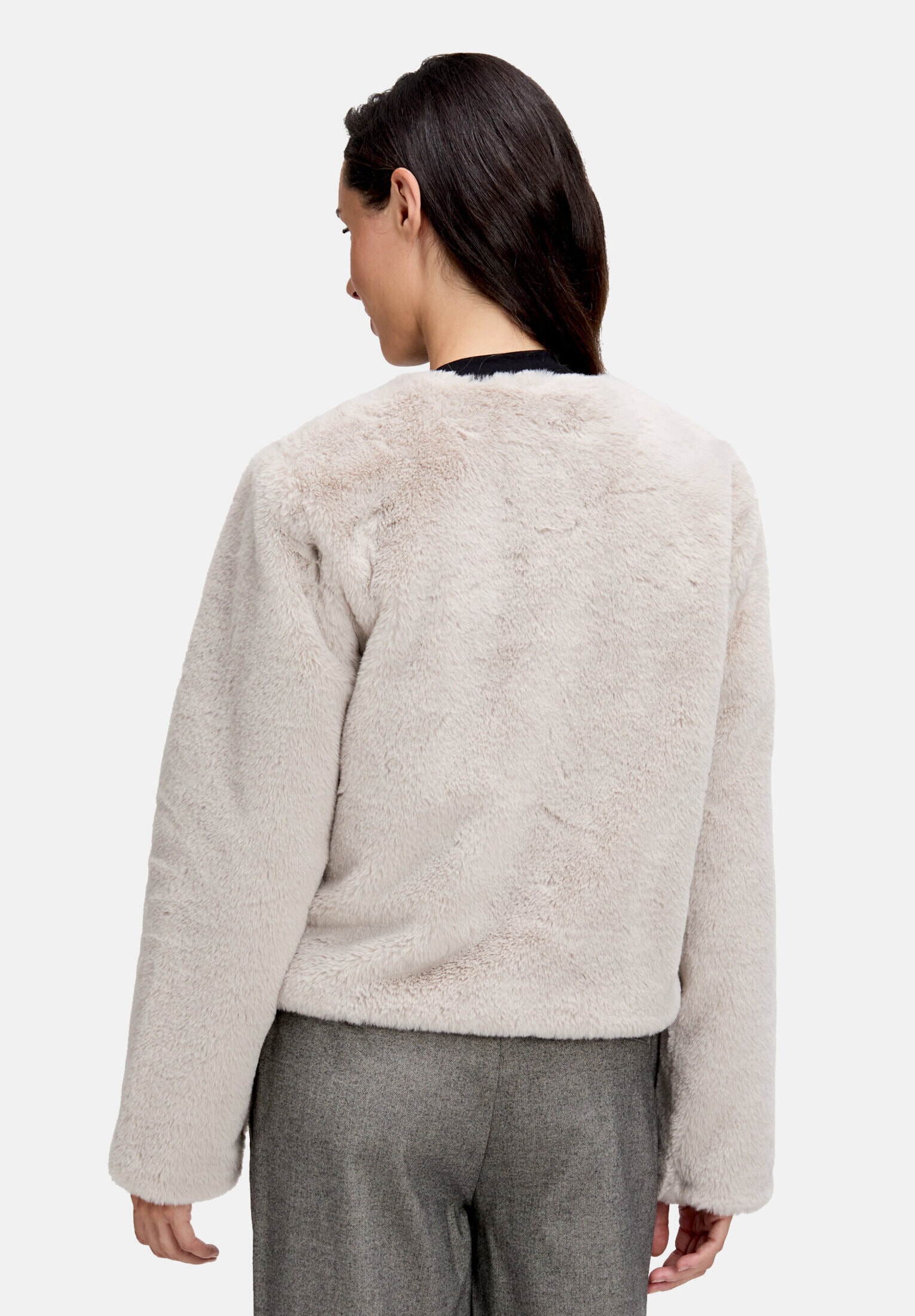 Cartoon Fellimitatjacke »Damen mit Eingrifftaschen«