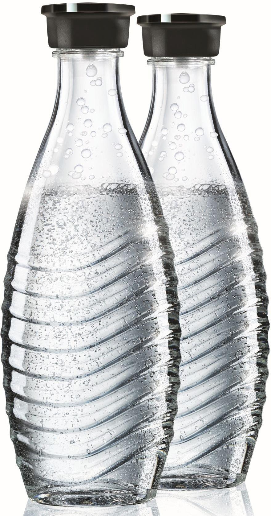 SodaStream Wassersprudler Flasche, (Set, 2 tlg.), passend für die SodaStream Modelle Crystal und Penguin