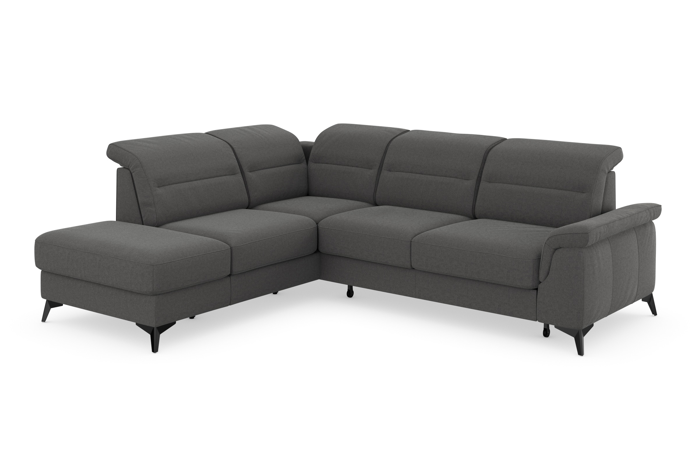 Thumbnail - sit&more Ecksofa "Sinatra L-Form", mit Ottomane, optional mit Kopfteilverstellung und Armteilfunktion