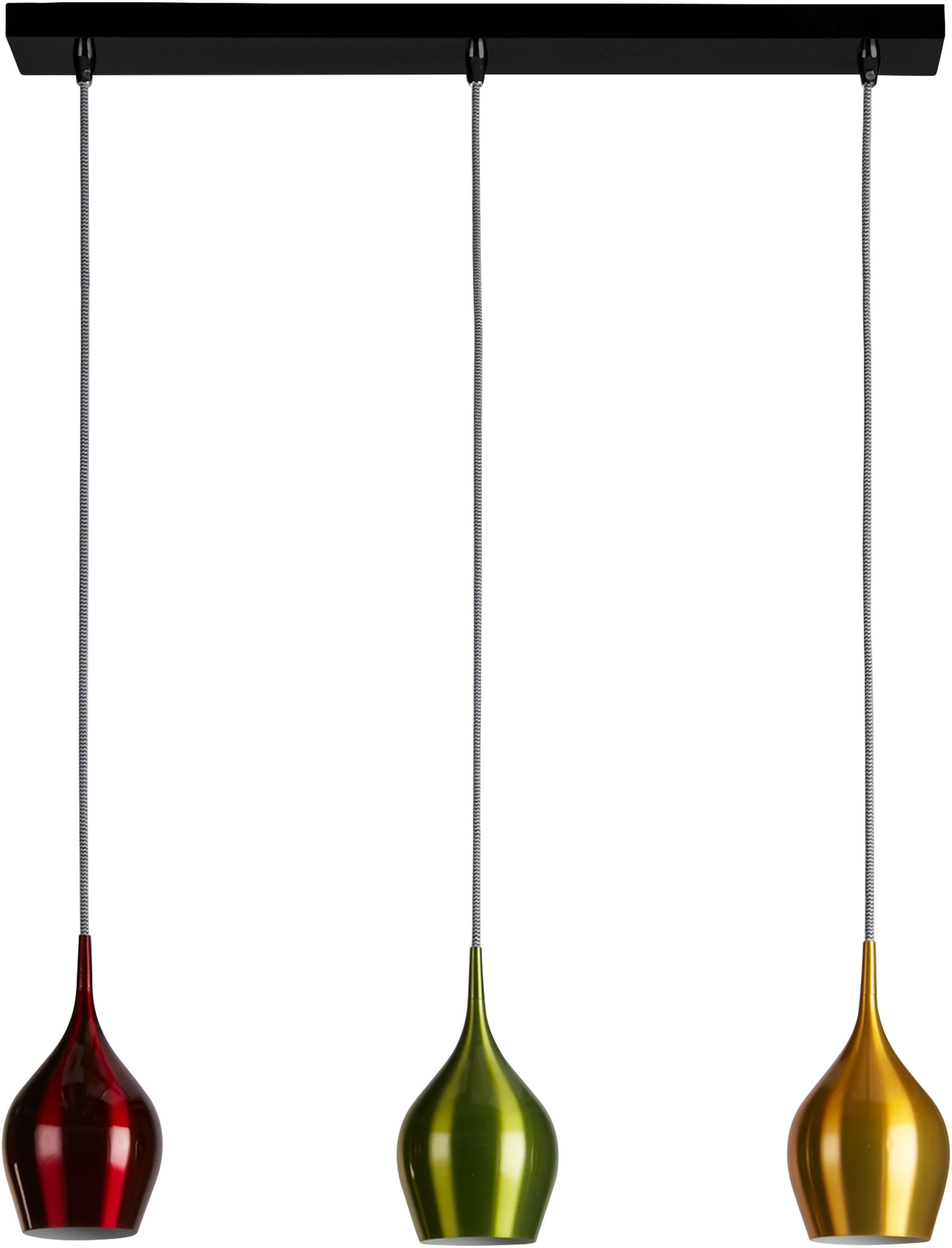 Searchlight Pendelleuchte »Vibrant 3Lt Pendelleuchte - Buntes Metall« E14 1 Stk.