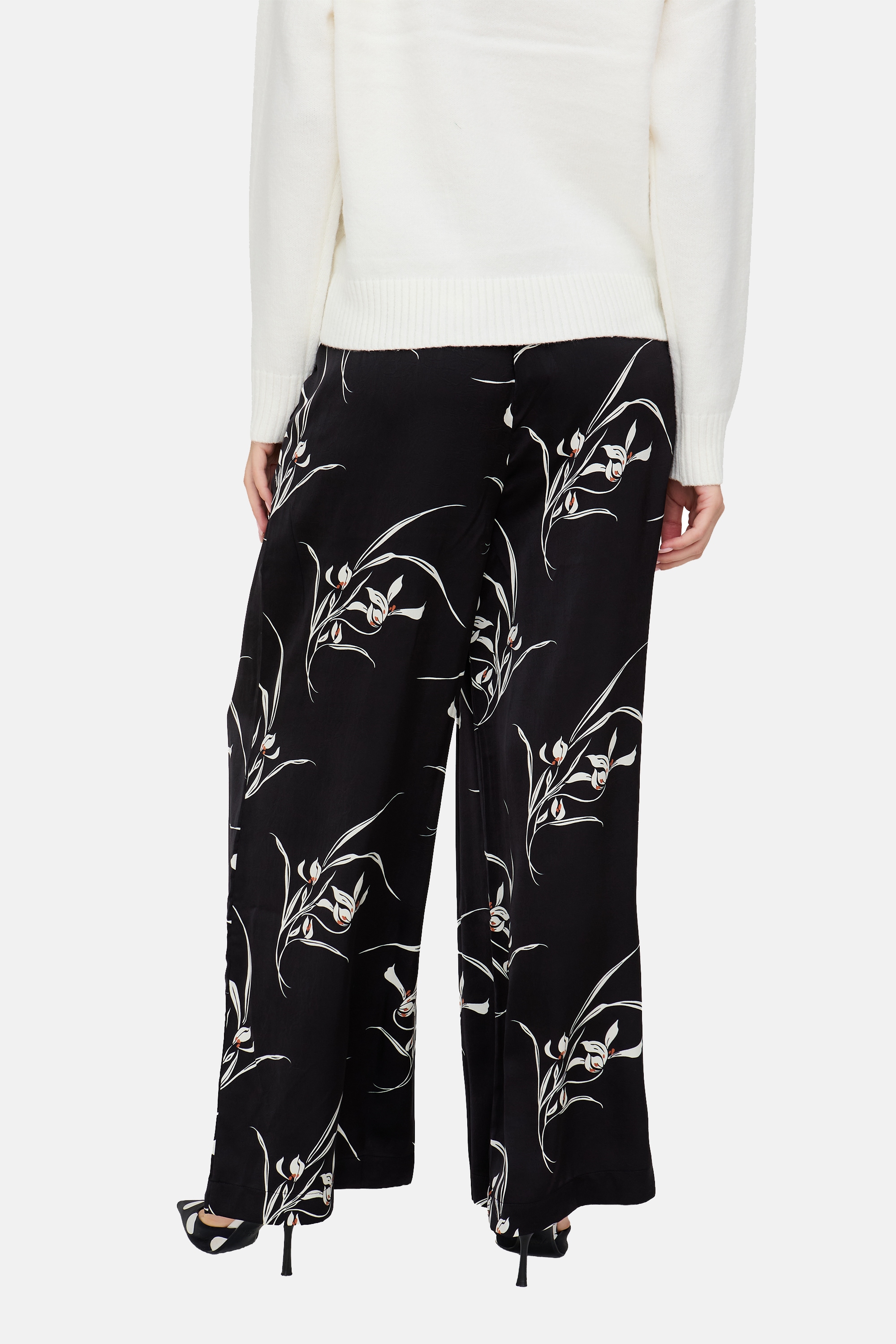 Lily and Lionel Jerseyhose »Lillibet Wide Leg Large Floral Print Trouser Damen«
