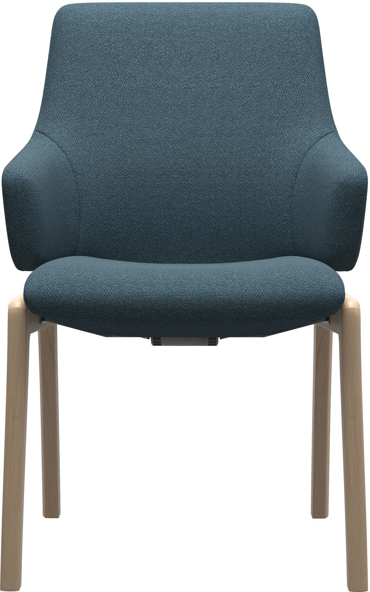 Stressless® Polsterstuhl »Laurel«, ROHLEDER Stoff Q2 FARON, Low Back mit Armlehne, Größe L, mit abgerundeten Beinen in Schwarz