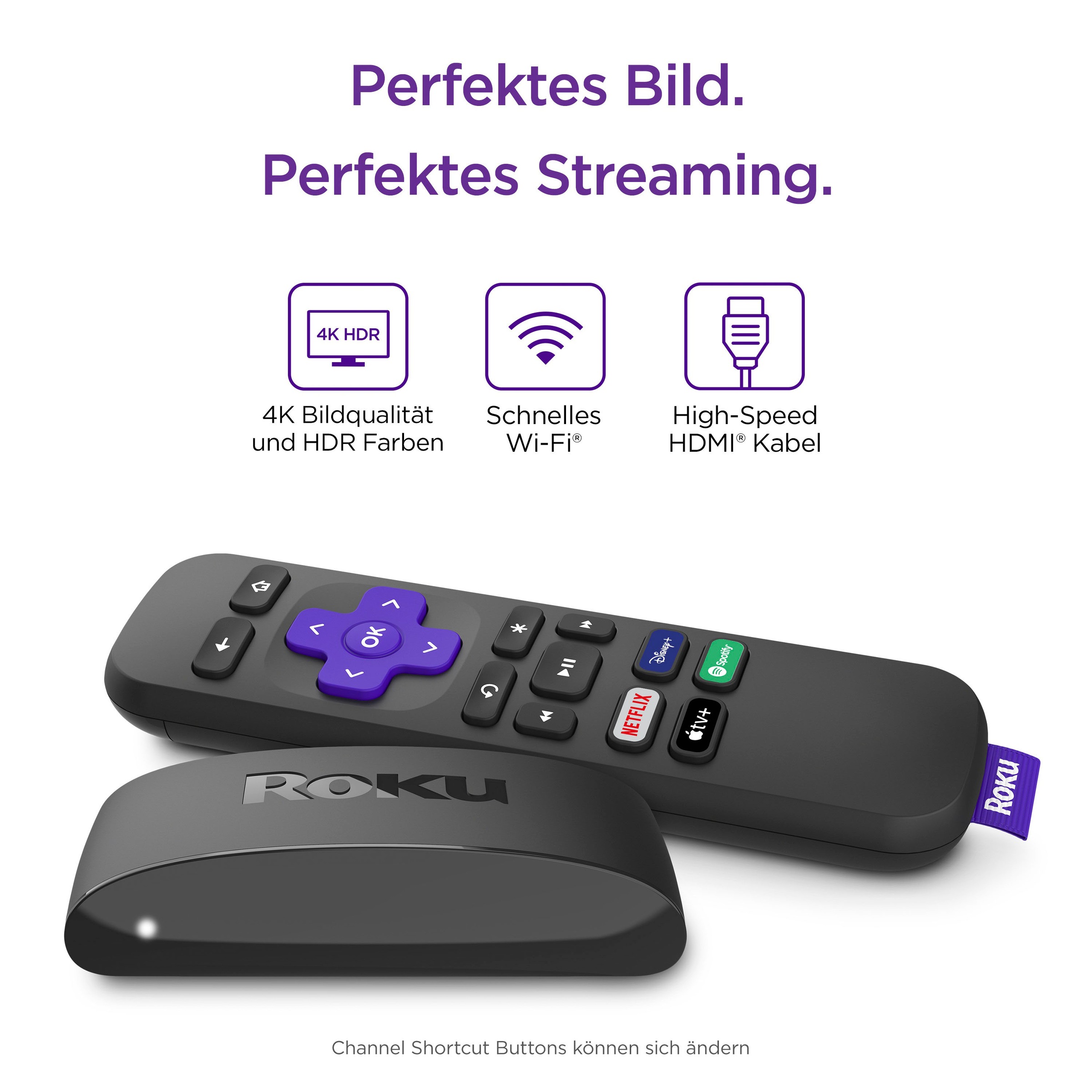 ROKU Streaming-Box »Express 4K Streaming Media Player«, (Kompatibel mit Google Asistant,Amazon Alexa,Apple Homekit +Airplay 2.0)
