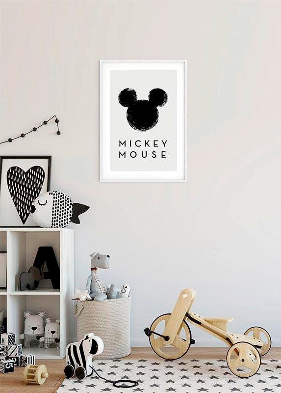 Poster Disney, St.), | Silhouette«, Schlafzimmer, Mouse Komar (1 »Mickey BAUR Wohnzimmer Kinderzimmer,