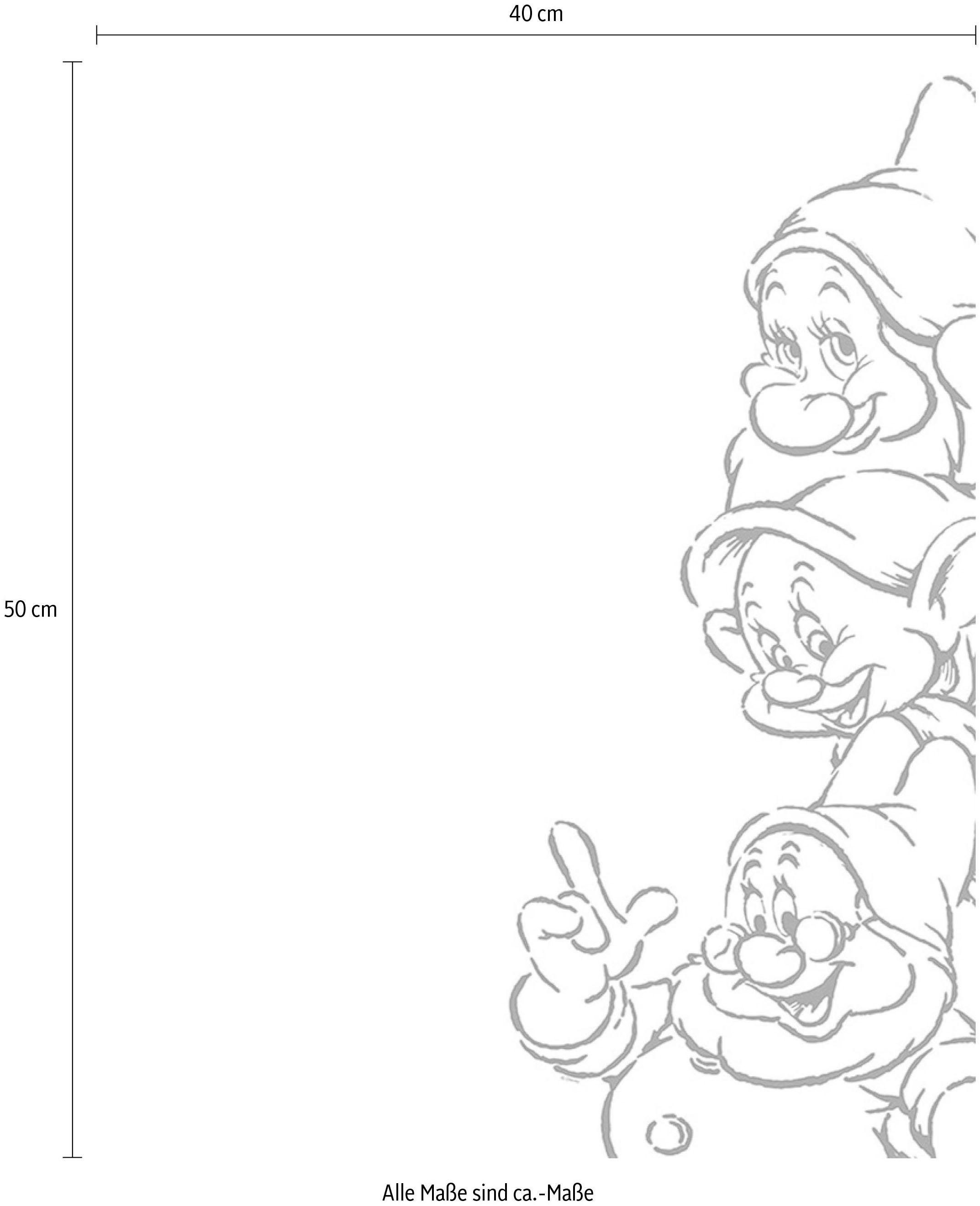 Komar Bild »Snow White Dwarves«, Disney, (1 St.), Wandbild zur Dekoration im Kinderzimmer - ohne Rahmen