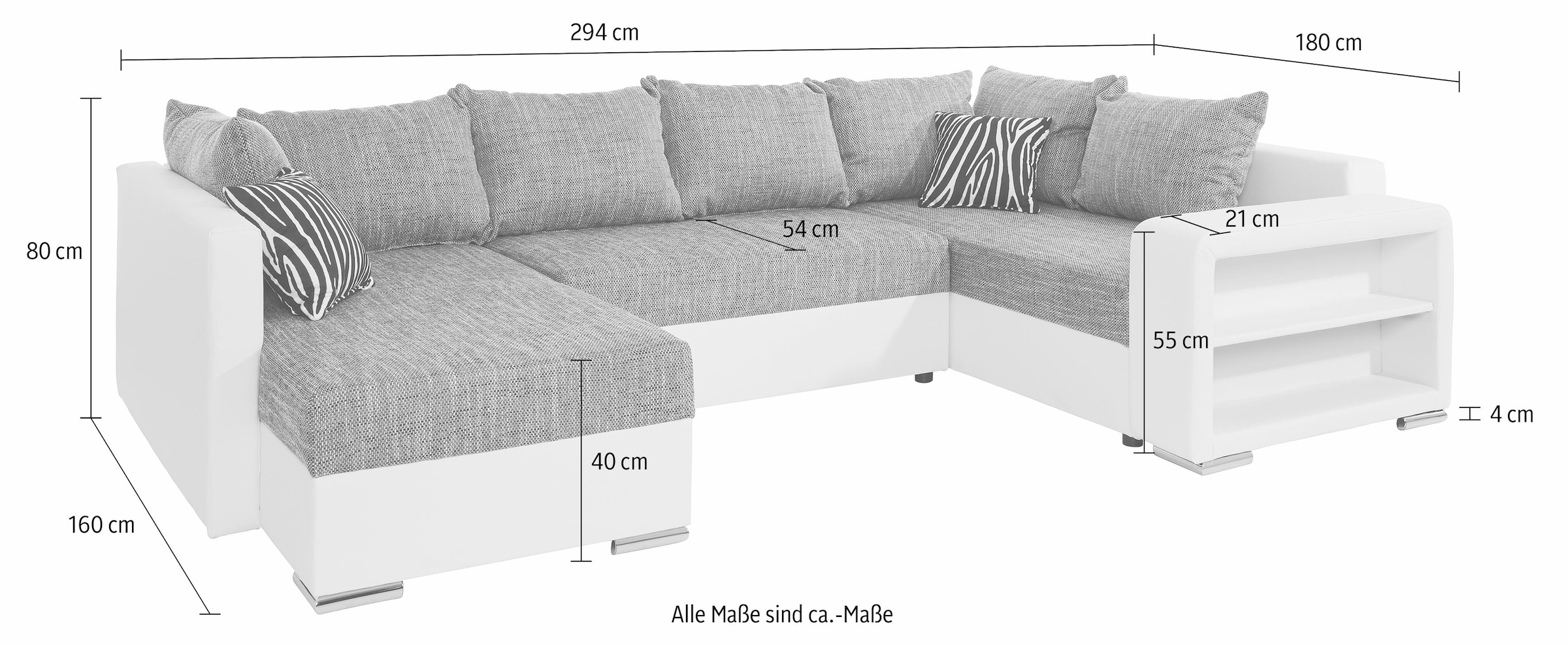 COLLECTION AB Wohnlandschaft komfortablem Federkern | mit BAUR