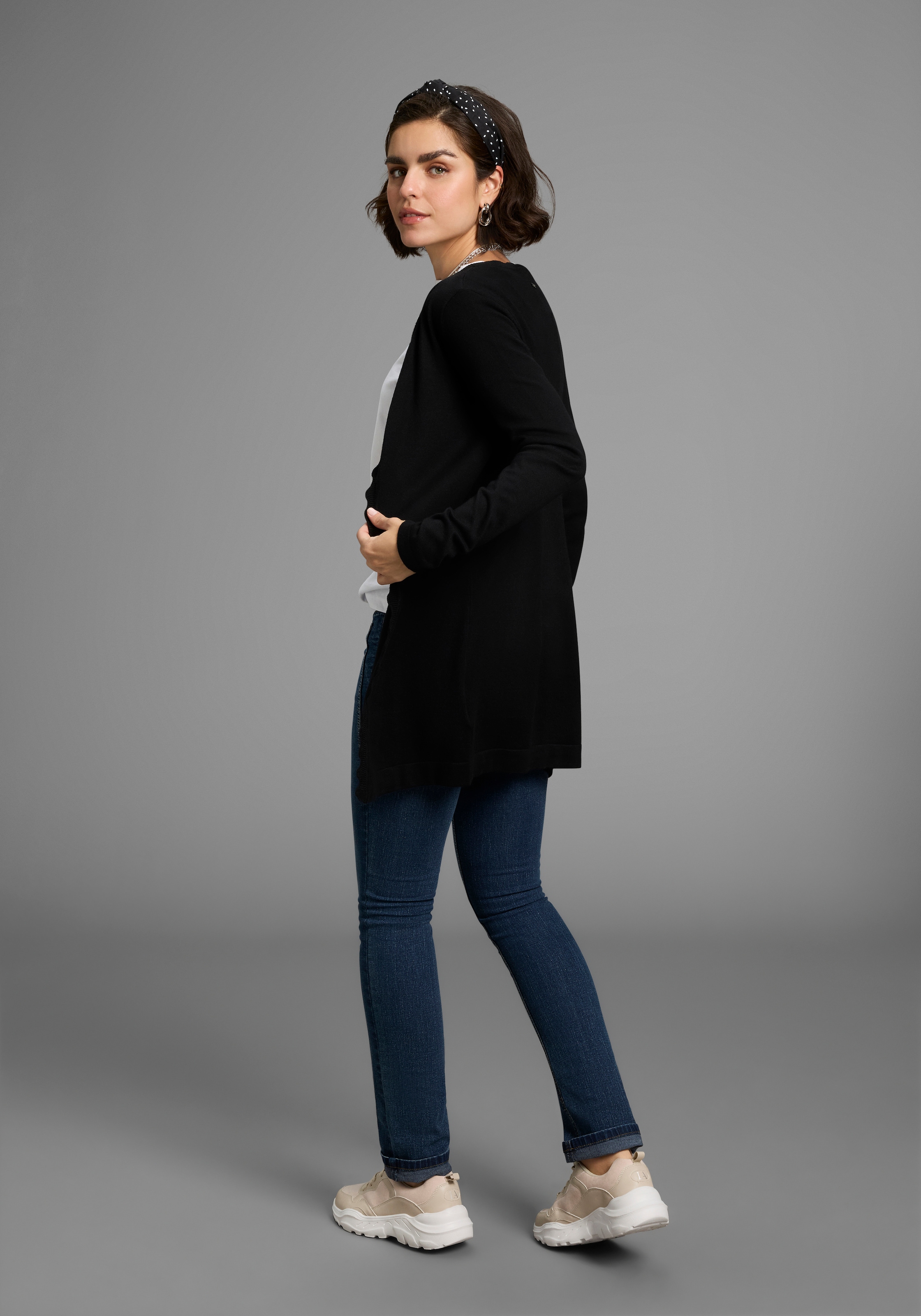 Laura Scott Strickjacke, mit Wellenkante - NEUE KOLLEKTION
