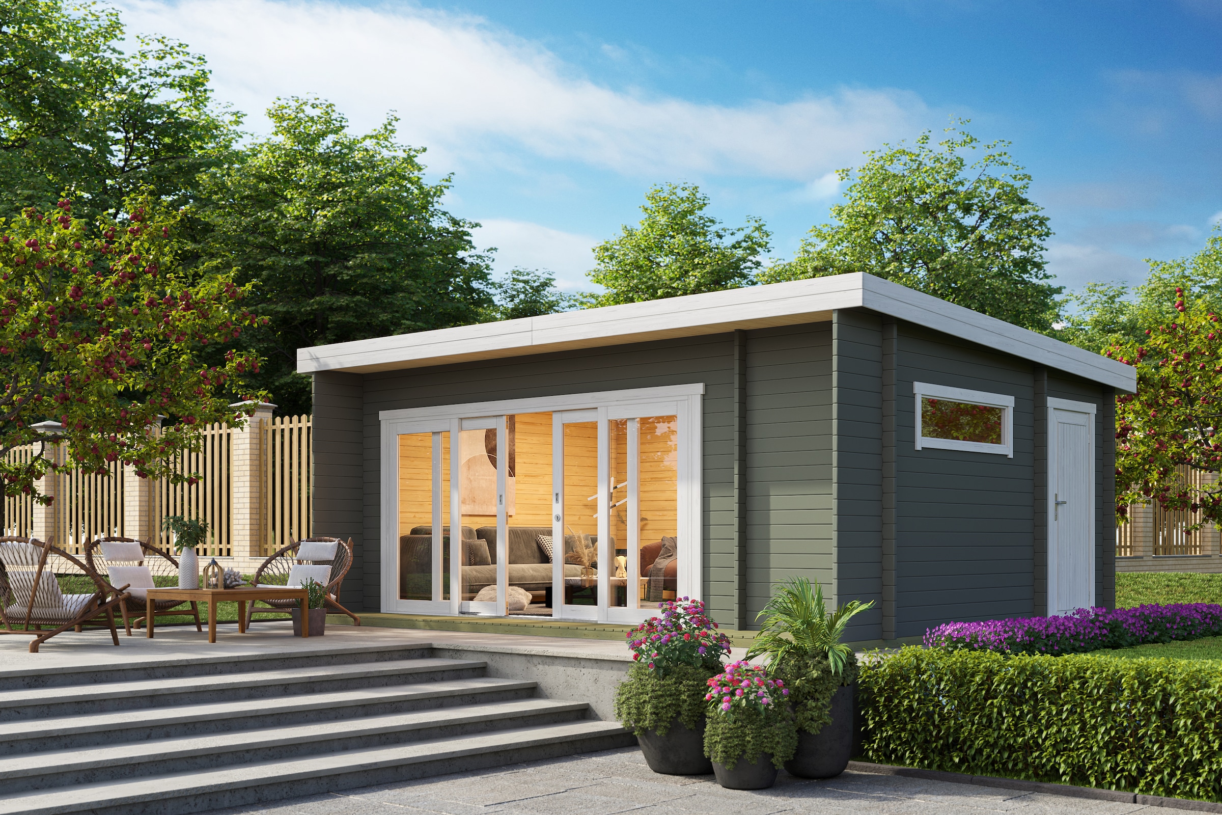 Nordic Holz Gartenhaus "JAVA" günstig online kaufen
