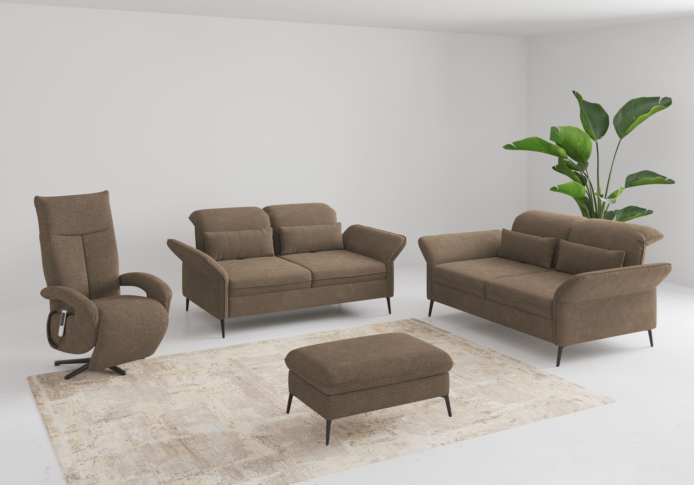 sit&more 2,5-Sitzer »Emely«, mit Sitztiefenverstellung, optional mit Bettfunktion