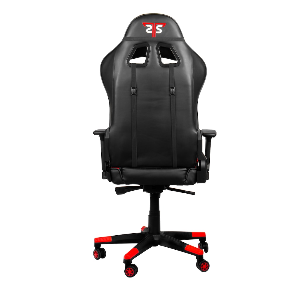 Hyrican Gaming-Stuhl »Striker "Code Red XL" ergonomischer Gamingstuhl, Schreibtischstuhl«, (Set), Kunstleder-Stoff