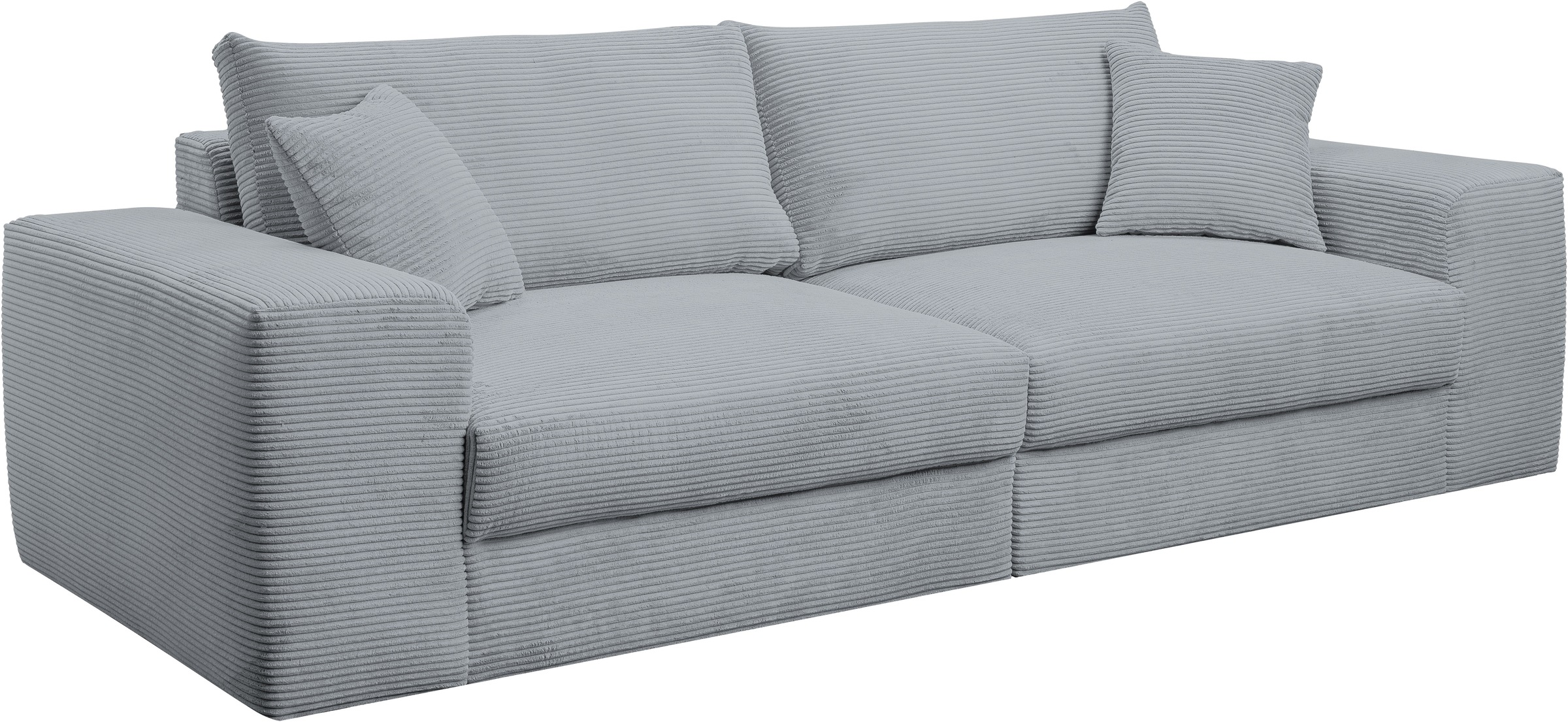 WERK2 Big-Sofa »Rozzana mit viel Platz und aktuellen Bezugsvarianten«, mit losen Rückenkissen