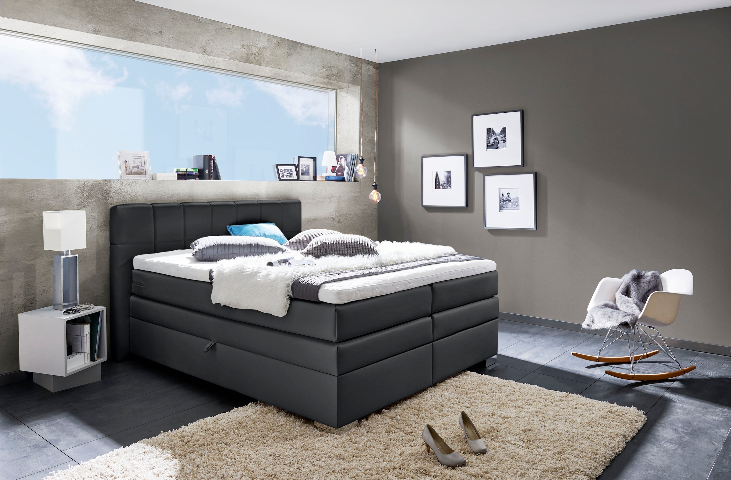 INOSIGN Boxspringbett »Airdrie«, inkl. Bettkasten und Topper