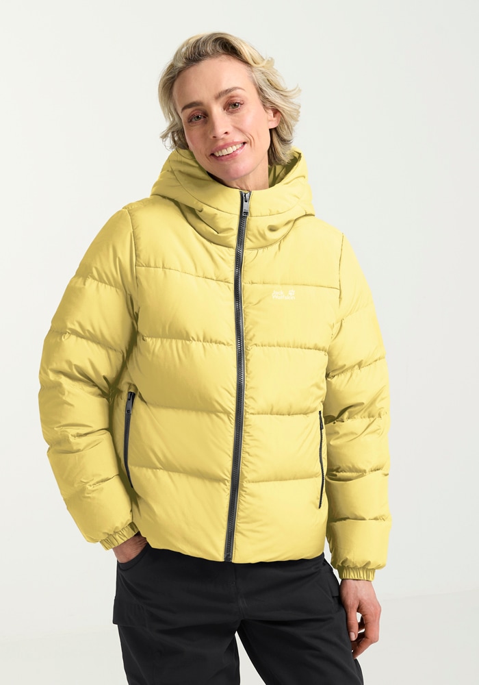 Jack Wolfskin Daunenjacke "FROZEN PALACE JKT W RDS" mit Kapuze Daunenjacke, warm, winddicht