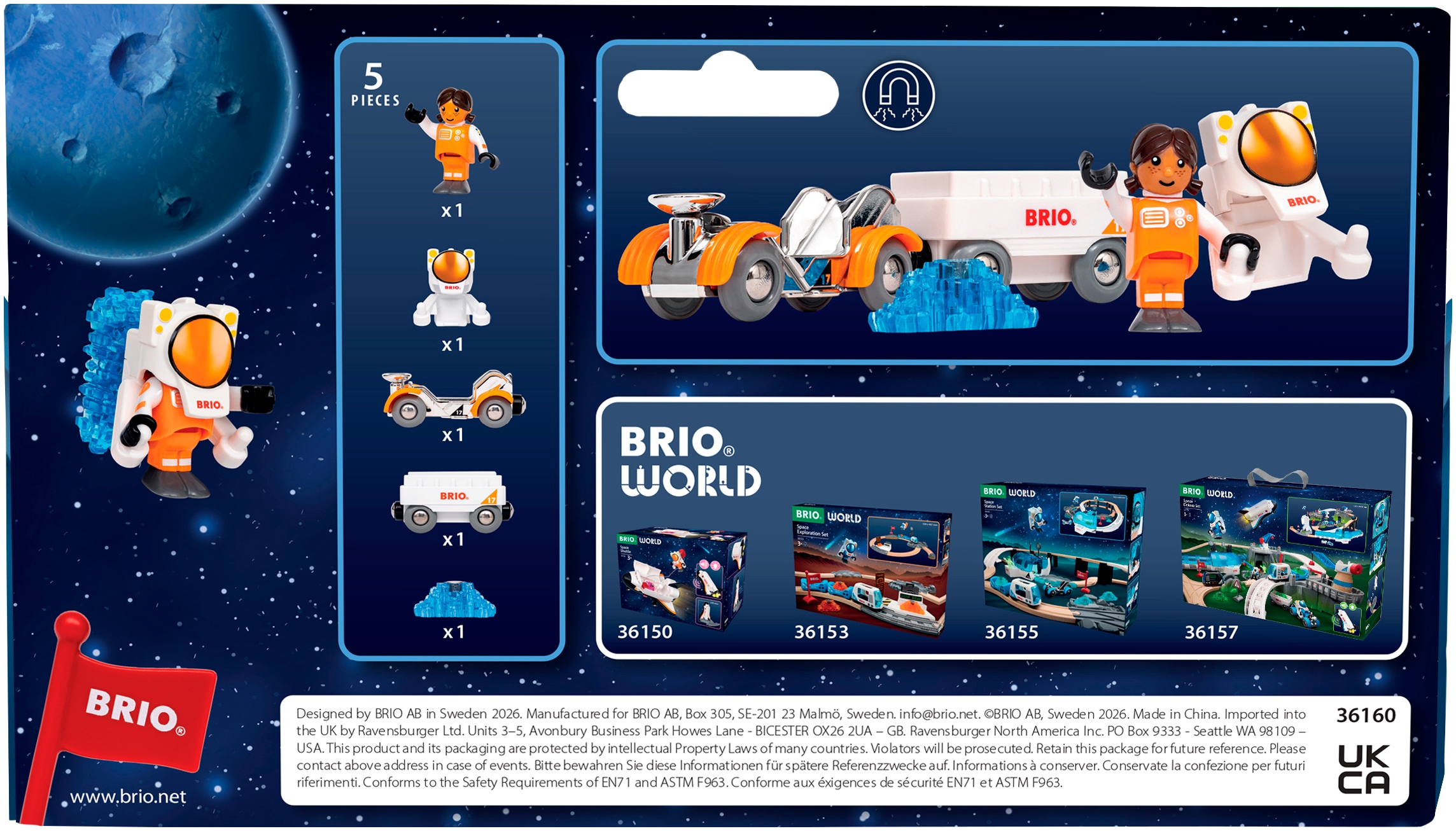 BRIO® Spielzeug-Zug »BRIO® WORLD, Weltraum Rover (36160)«