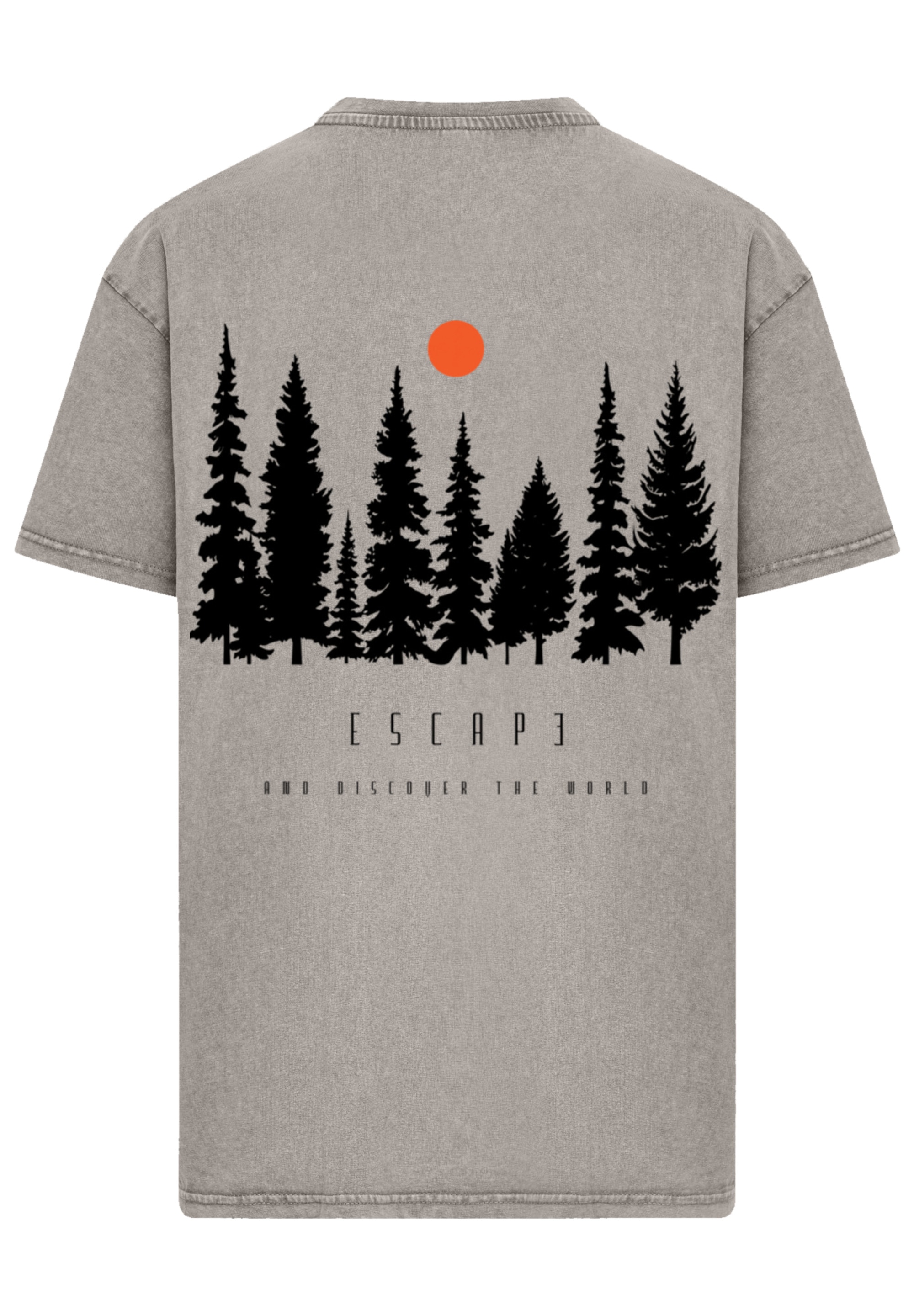 F4NT4STIC T-Shirt »Oversize Escape Discover the World Forest«, Discover the World