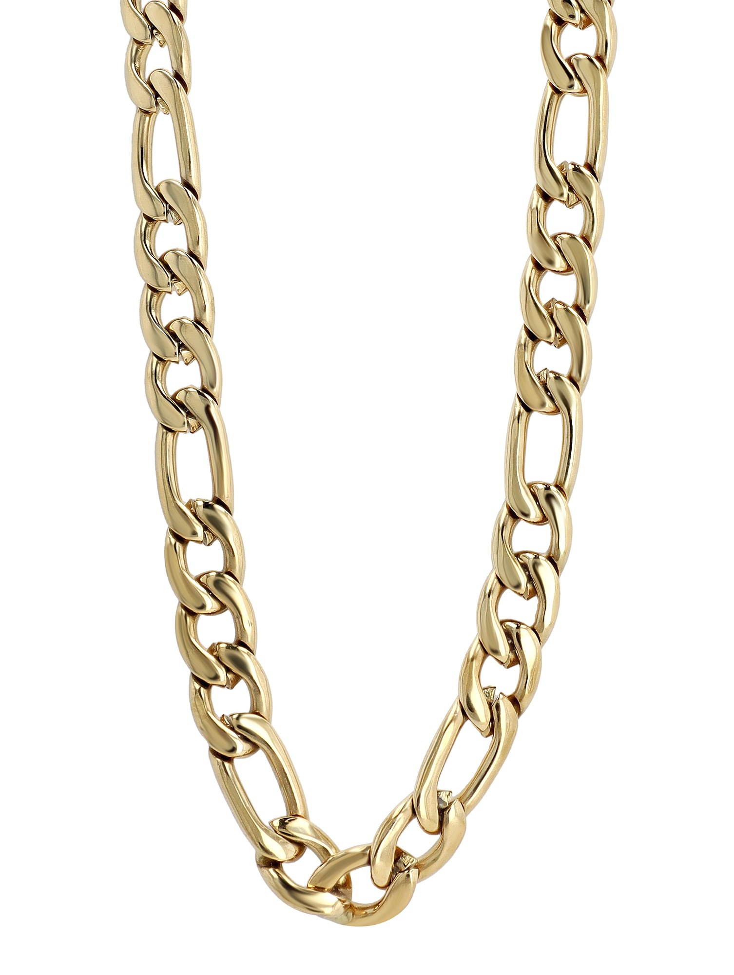 Adelia´s Kette ohne Anhänger »Unisex Halskette – Figarokette aus Edelstahl 43 cm« Schöne Geschenkidee zum Muttertag