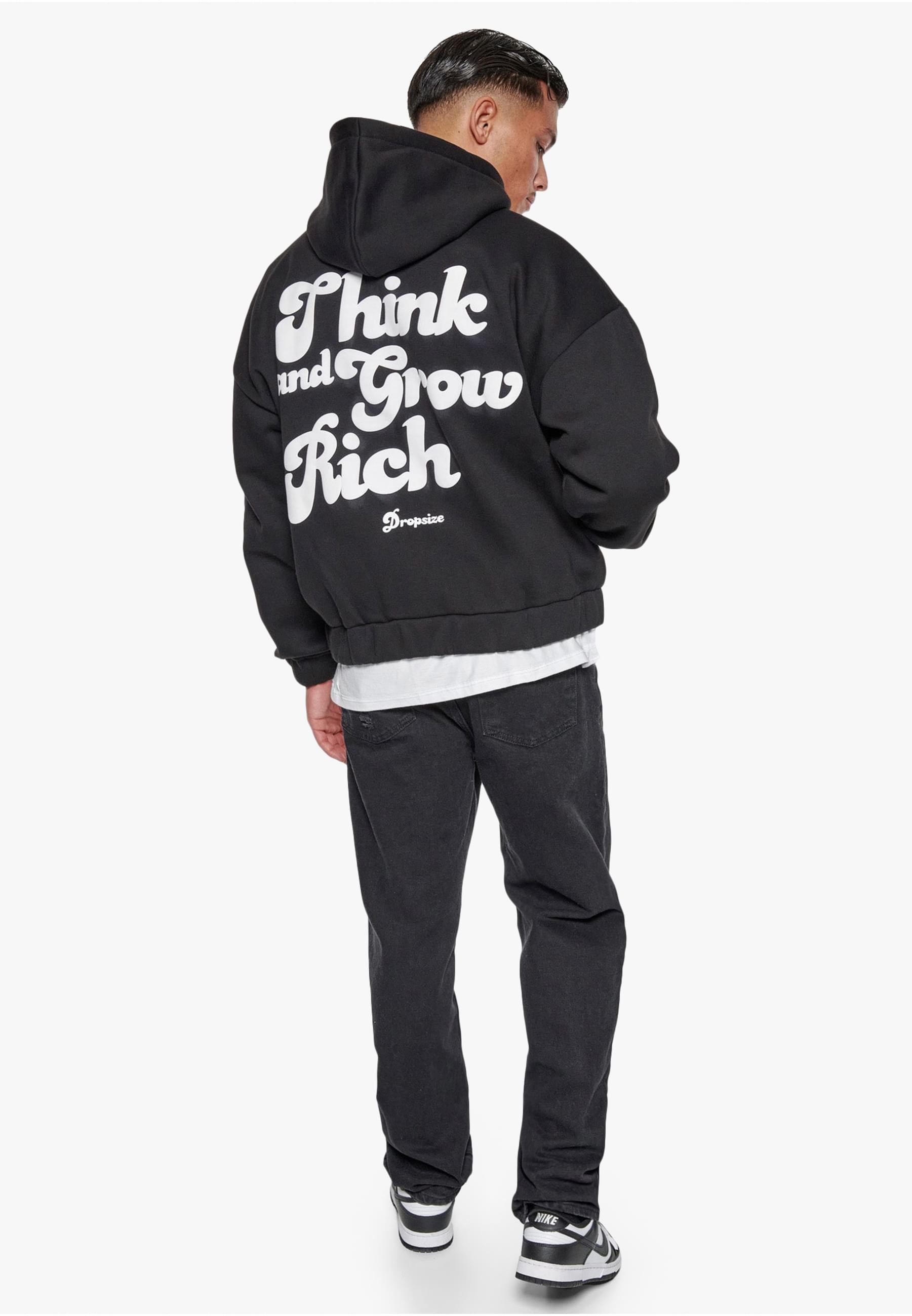 Dropsize Sweatjacke »Dropsize Herren Dropsize Heavy Grow Rich Zip Hoodie«