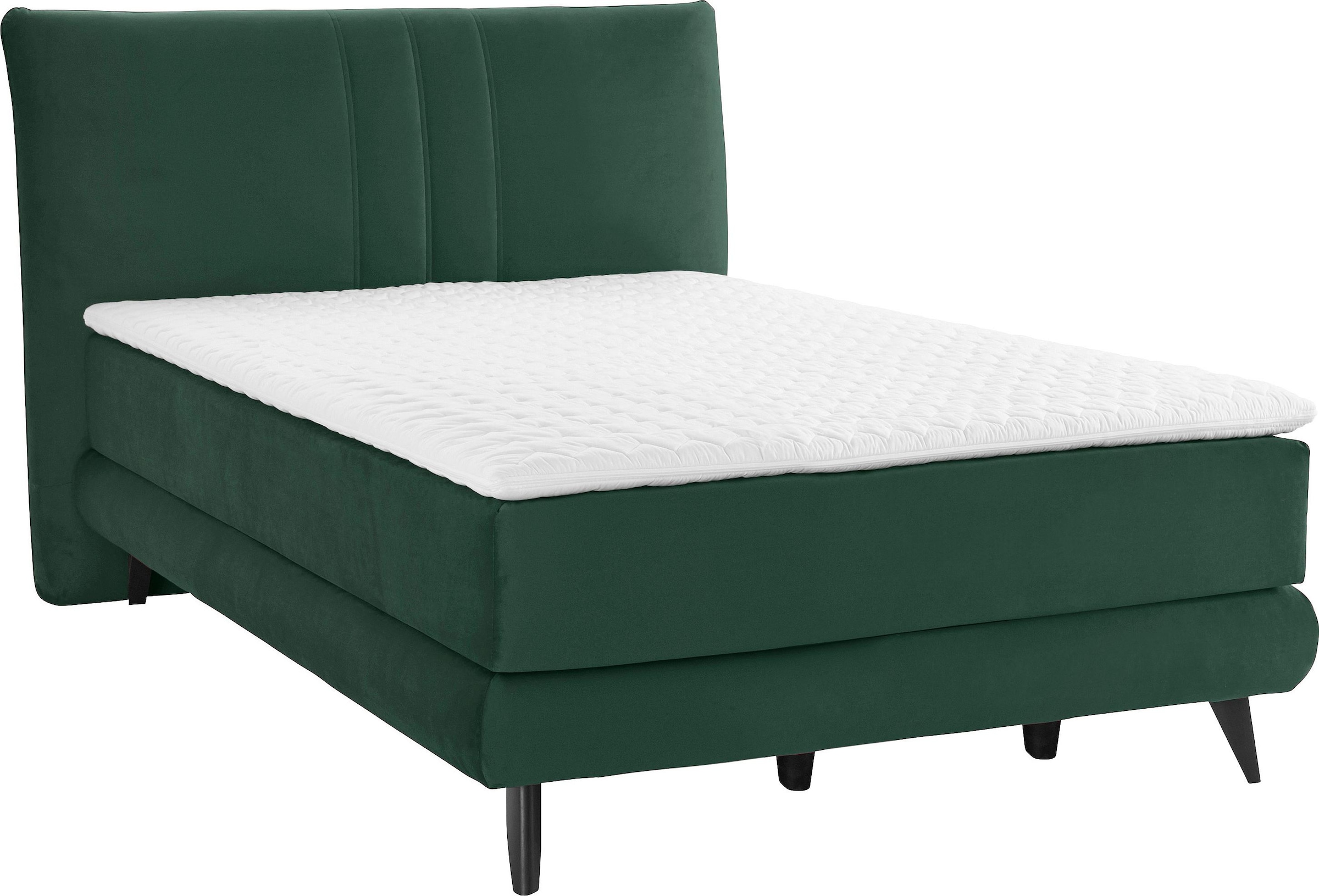 Places of Style Boxspringbett »Skien«, incl. Kaltschaumtopper, 2 Härtegrade, 3 Ausführungen