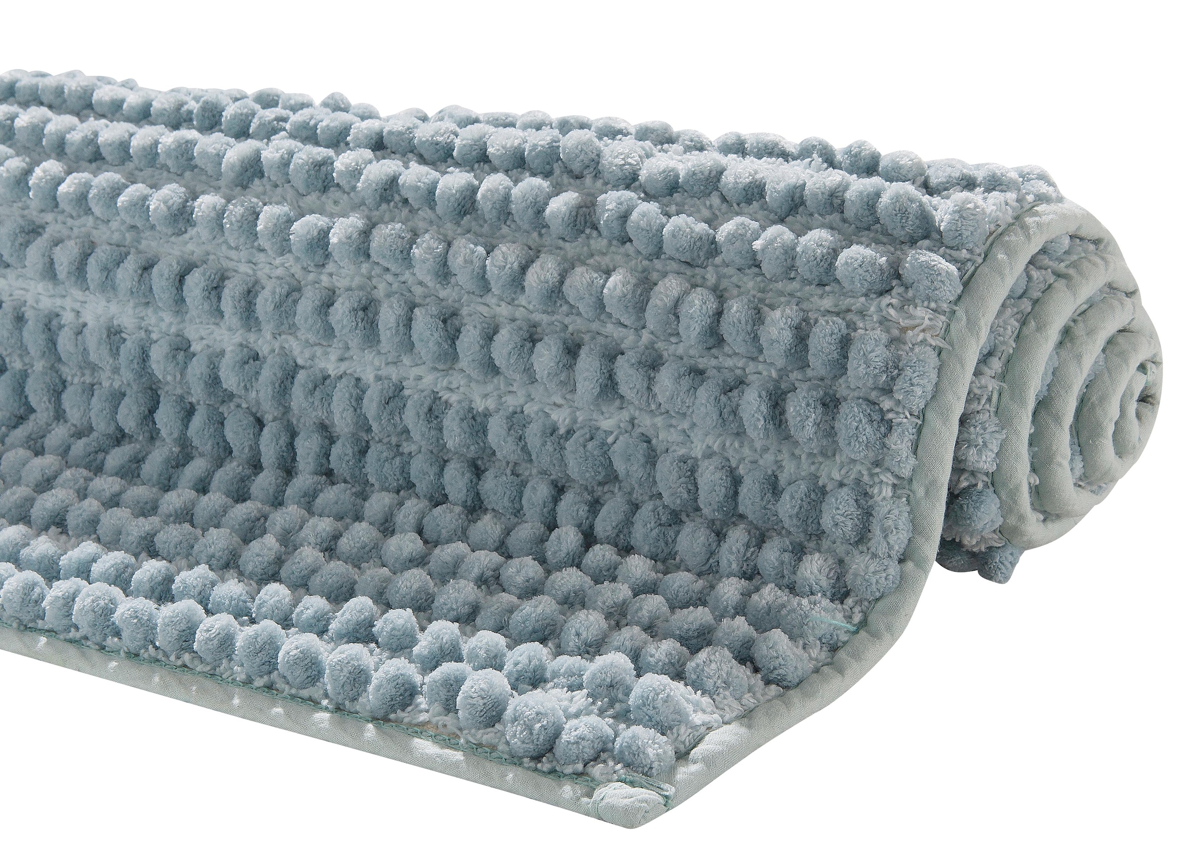 my home Badematte »Renat, Badvorleger, Badezimmer Teppich, Scandi«, fußbodenheizungsgeeignet-schnell trocknend-strapazierfähig, Badteppich, Badgarnitur, Chenille-Optik, auch als 3 tlg. Set