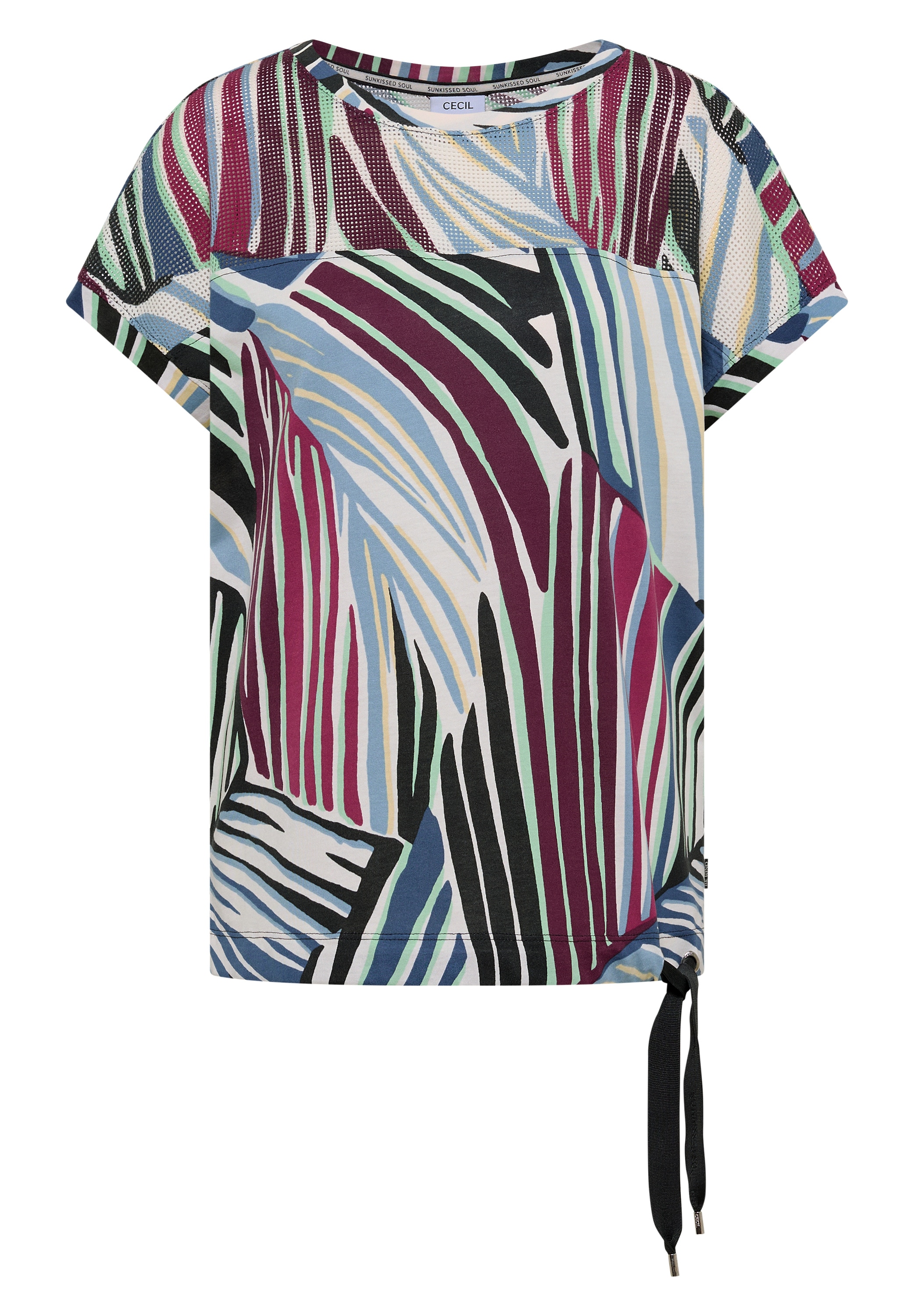 Cecil T-Shirt mit U-Boot-Ausschnitt