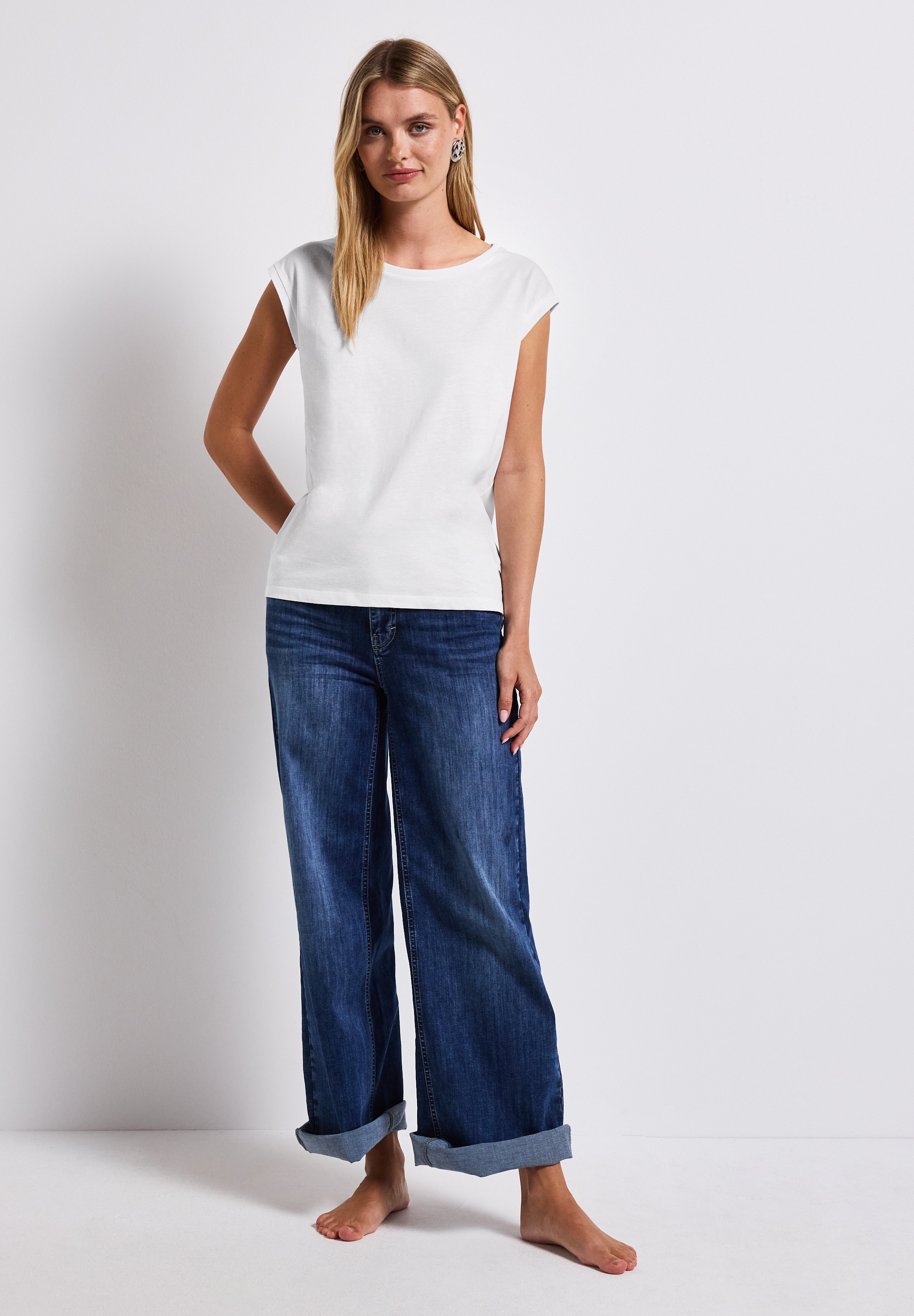 STREET ONE T-Shirt, aus reiner Baumwolle