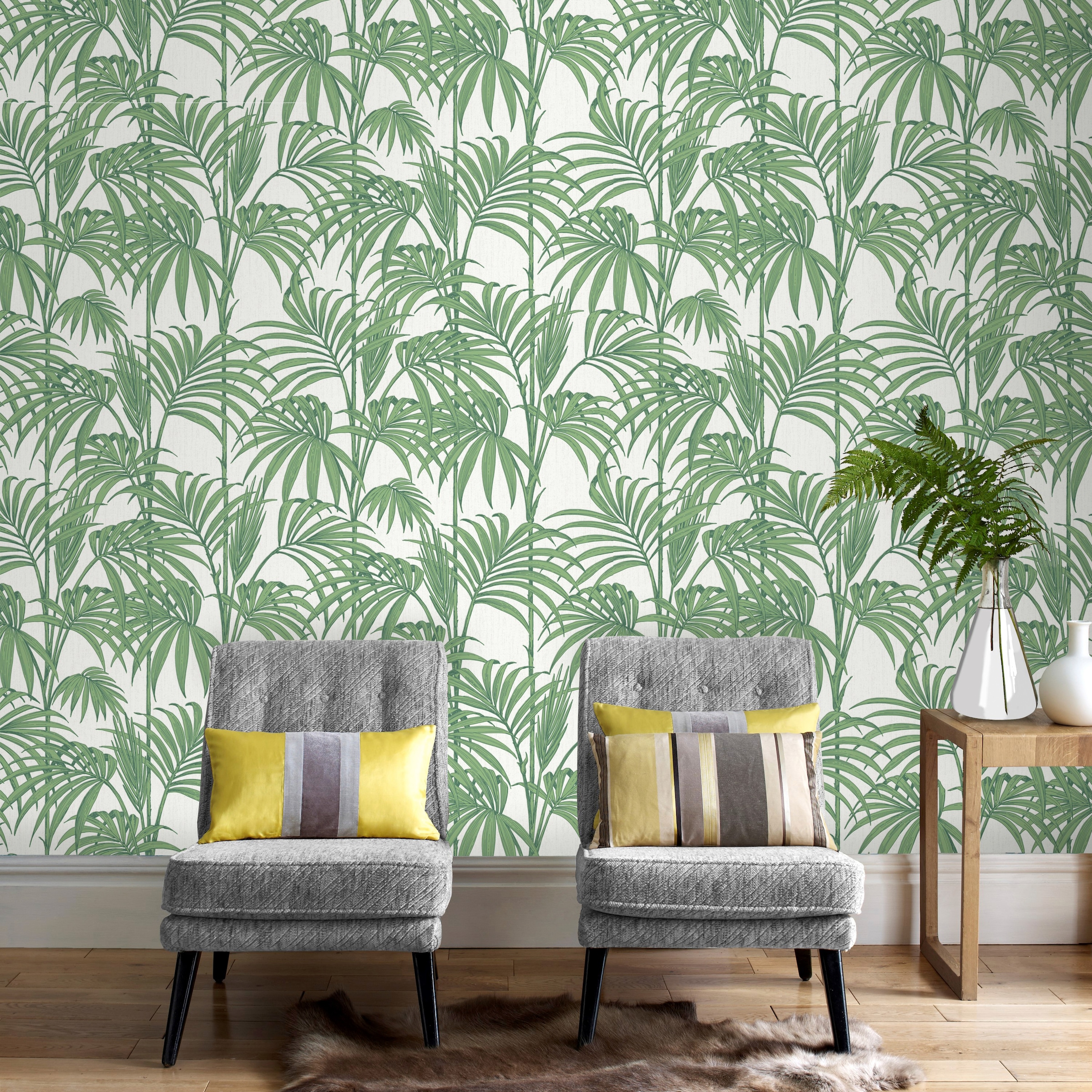 Boutique Vliestapete »Honolulu Palm Green«