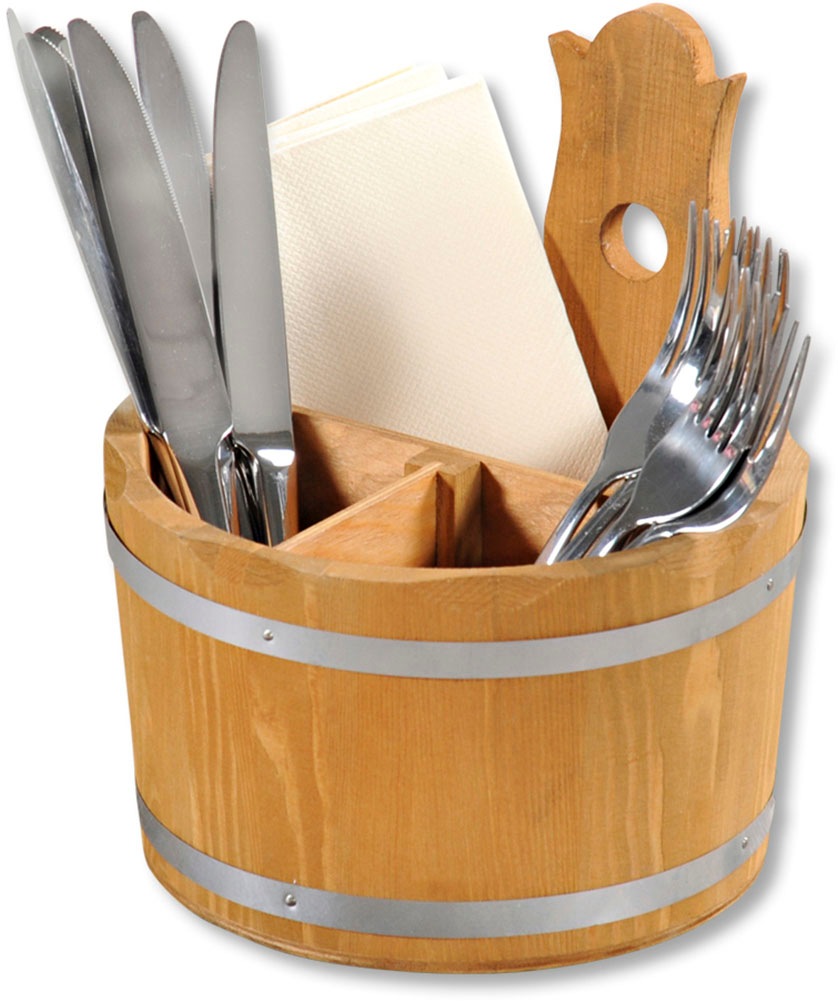 KESPER® Besteckträger »Besteckbehälter, Kiefer, FSC«, (1 tlg.), mit 3-fach Einteilung