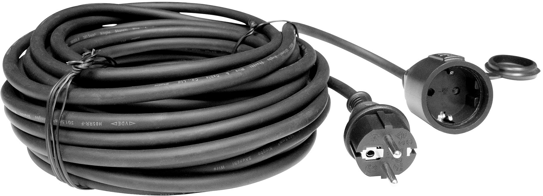 BM-Werkzeuge Verlängerungskabel, Typ F (Schuko), 1500 cm, Outdoor Qualität