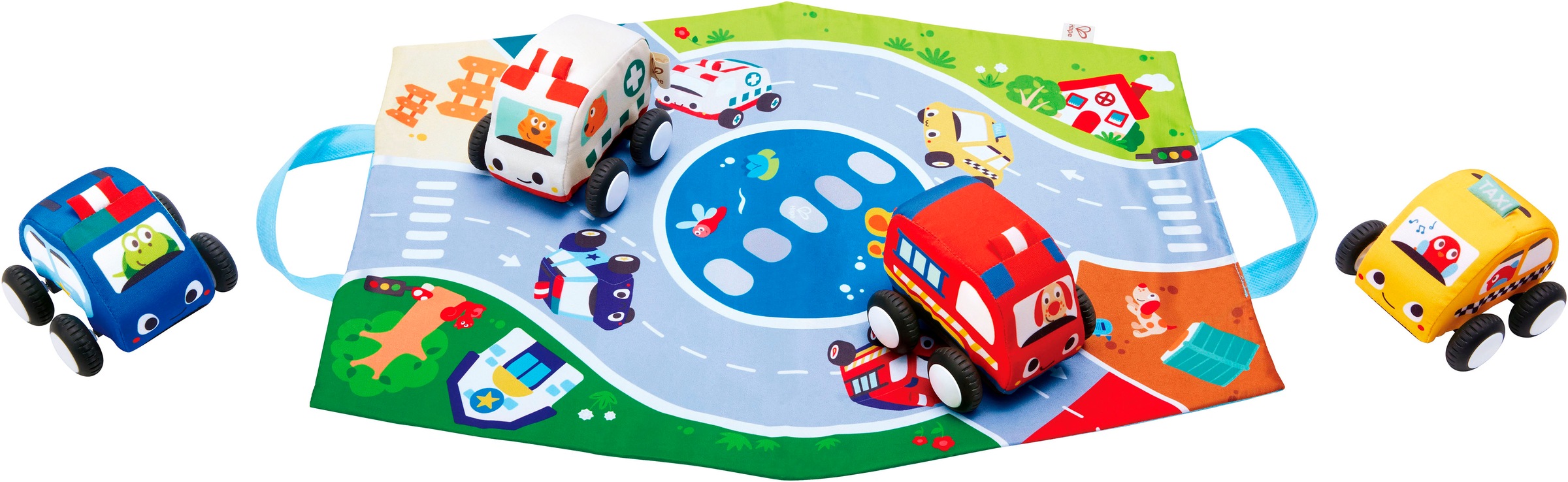 Hape Spielzeug-Auto »Plüschauto-Set mit Rückziehmotor«, (Set)