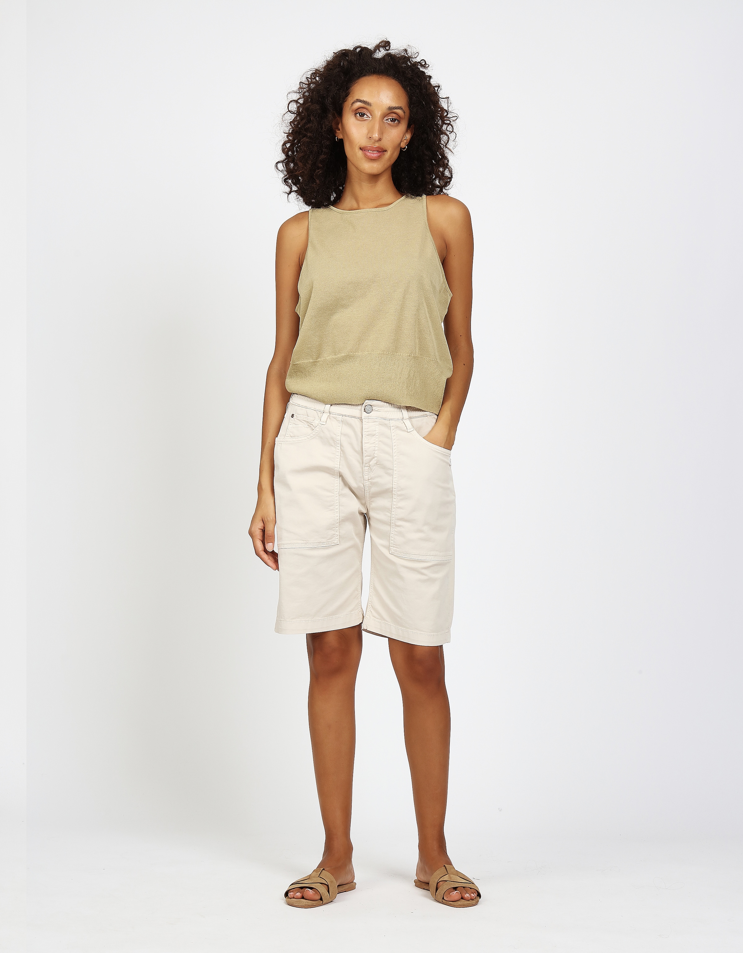 GANG Jeansshorts »94NICA WORKER SHORTS« mit Kordel