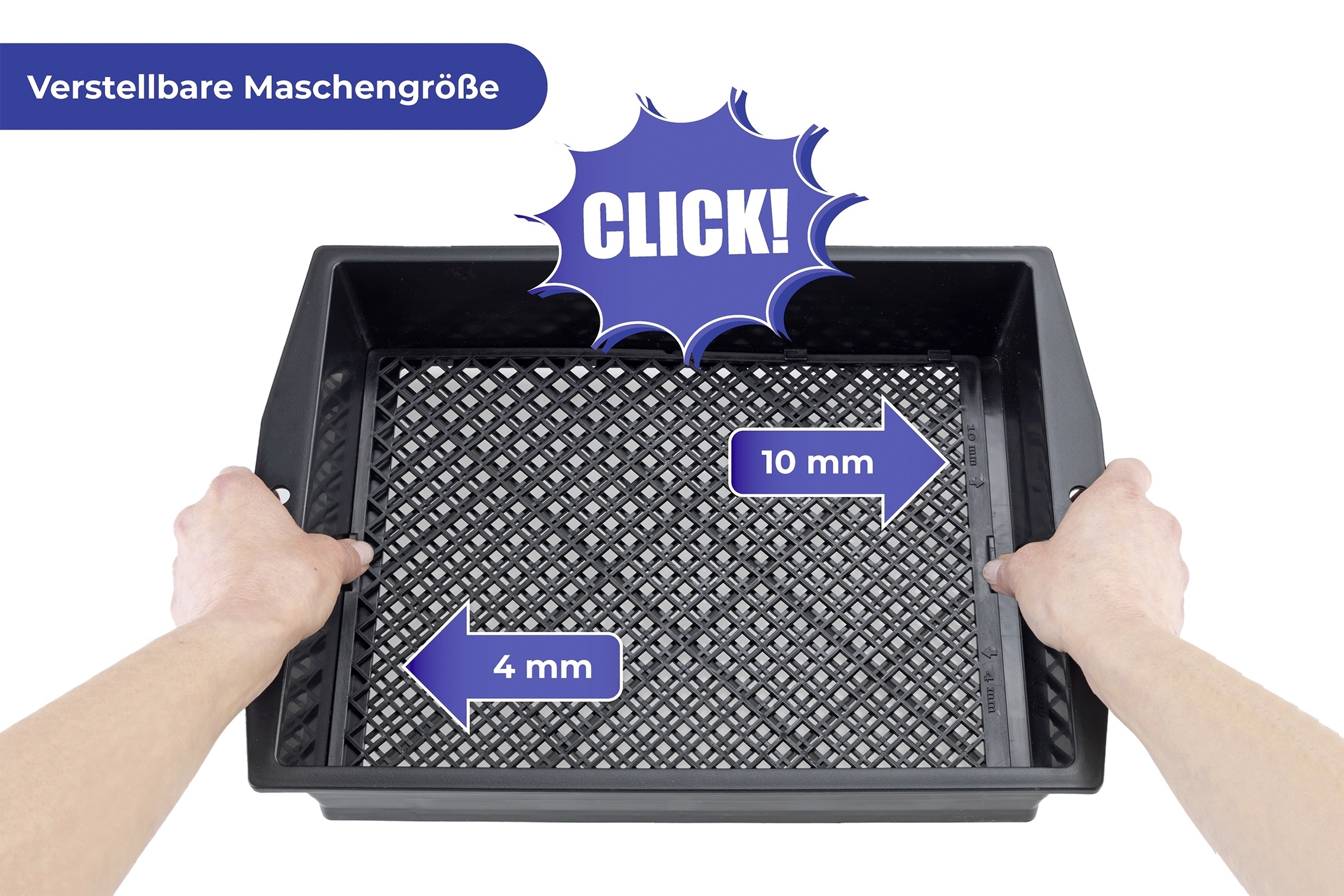 Maximex Gartensieb mit verstellbarem Siebeinsatz