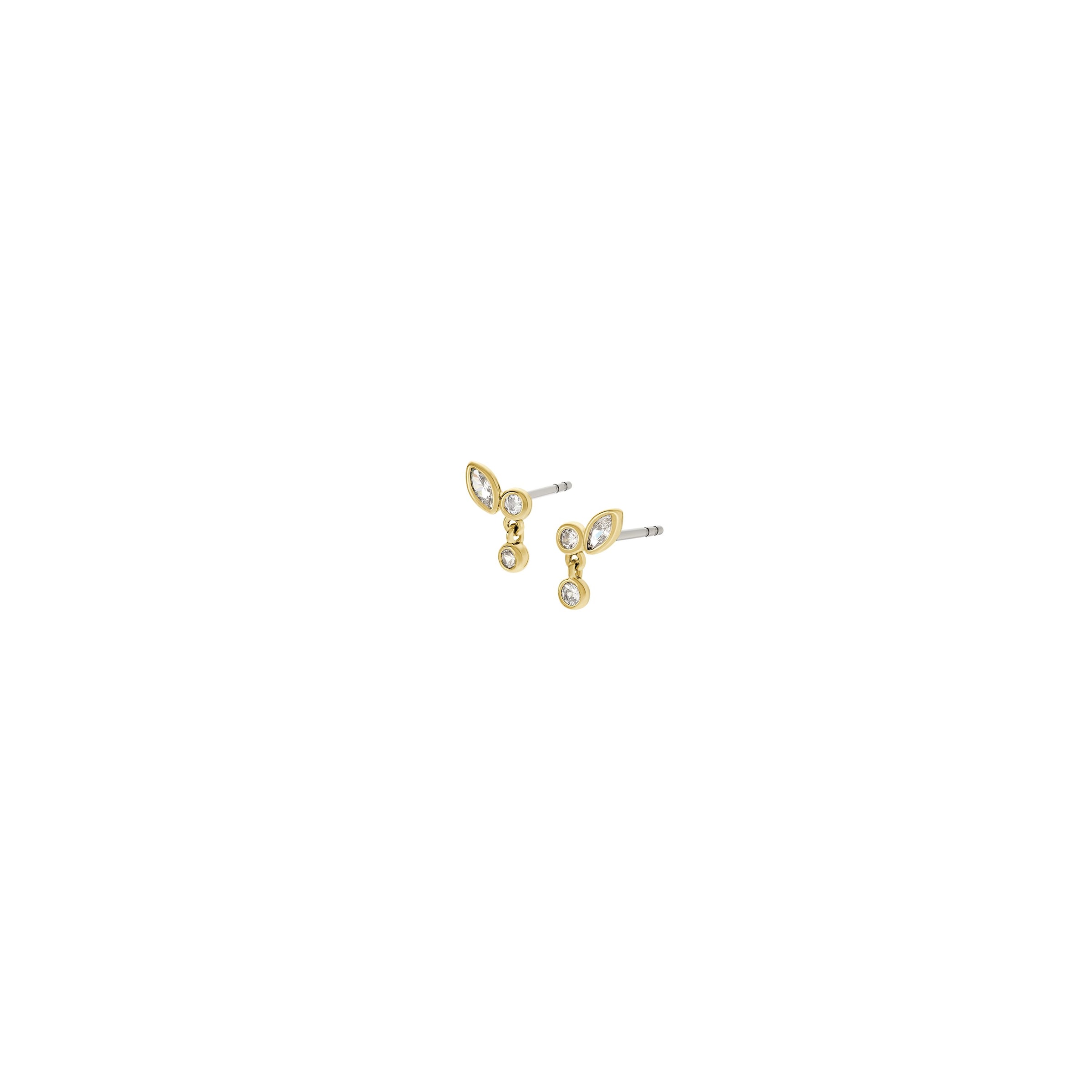 Fossil Paar Ohrstecker »Schmuck Geschenk Metall ELLIS, JA7290710«, mit Zirkonia (synth.)