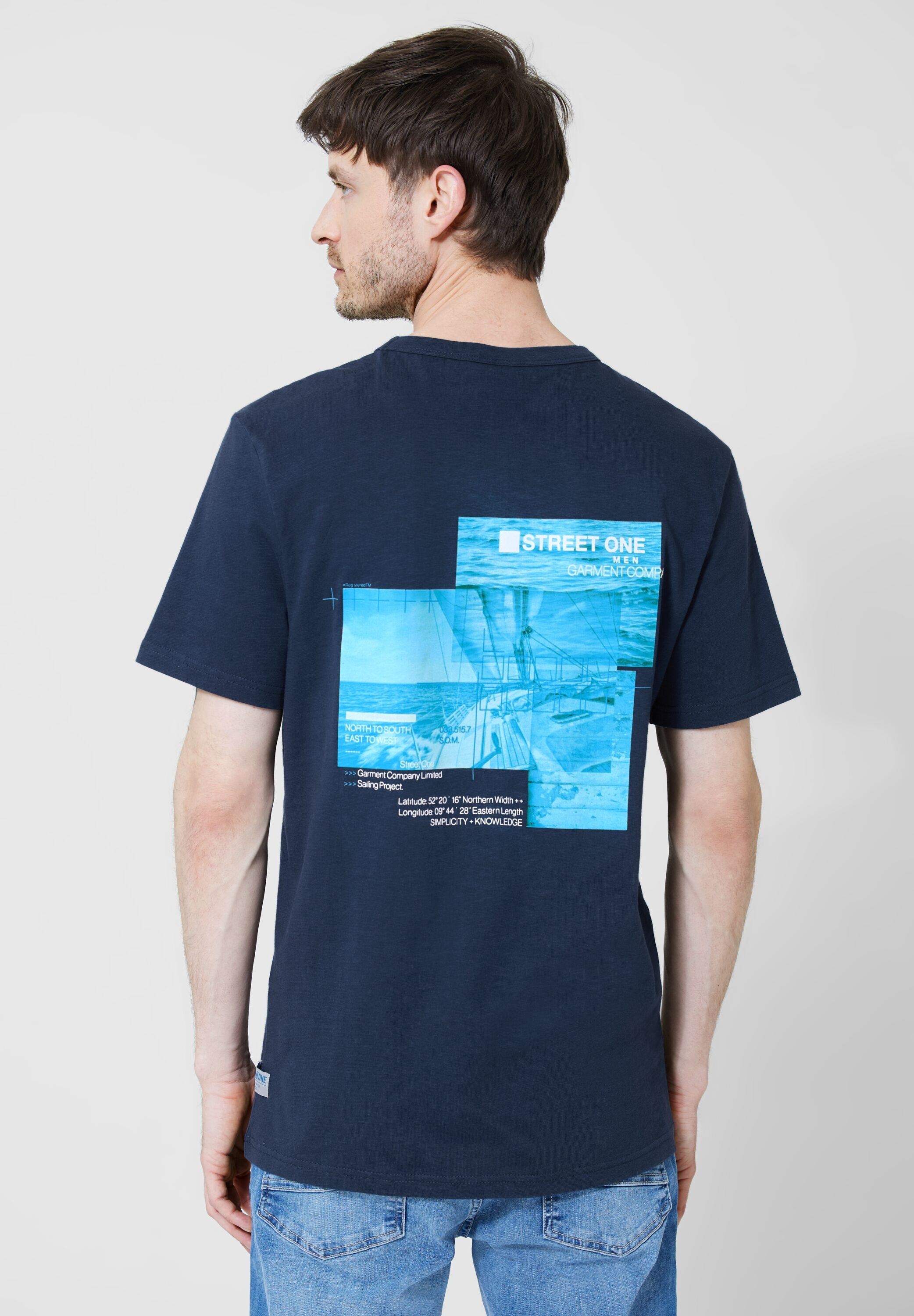 STREET ONE MEN T-Shirt, mit Fotoprint günstig online kaufen