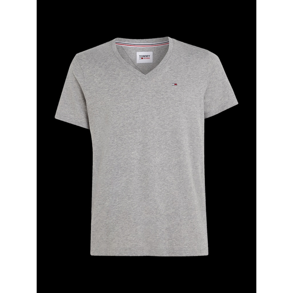 Tommy Jeans T-Shirt »TJM ORIGINAL JERSEY V NECK TEE«, mit V-Ausschnitt und dezenter Logo-Flag