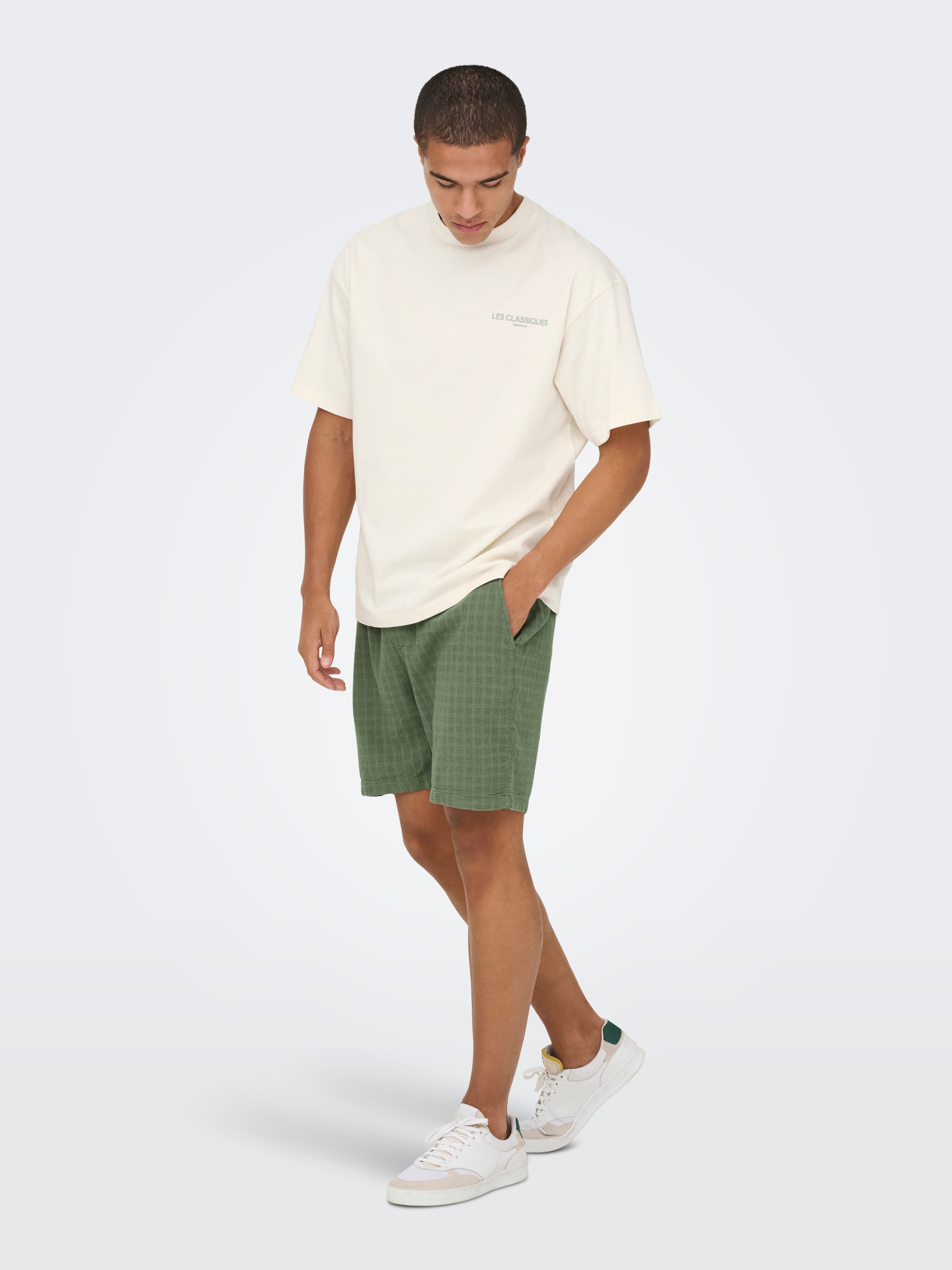 ONLY & SONS Shorts »ONSTEL LINEN LATHAM 0257 SHORTS«