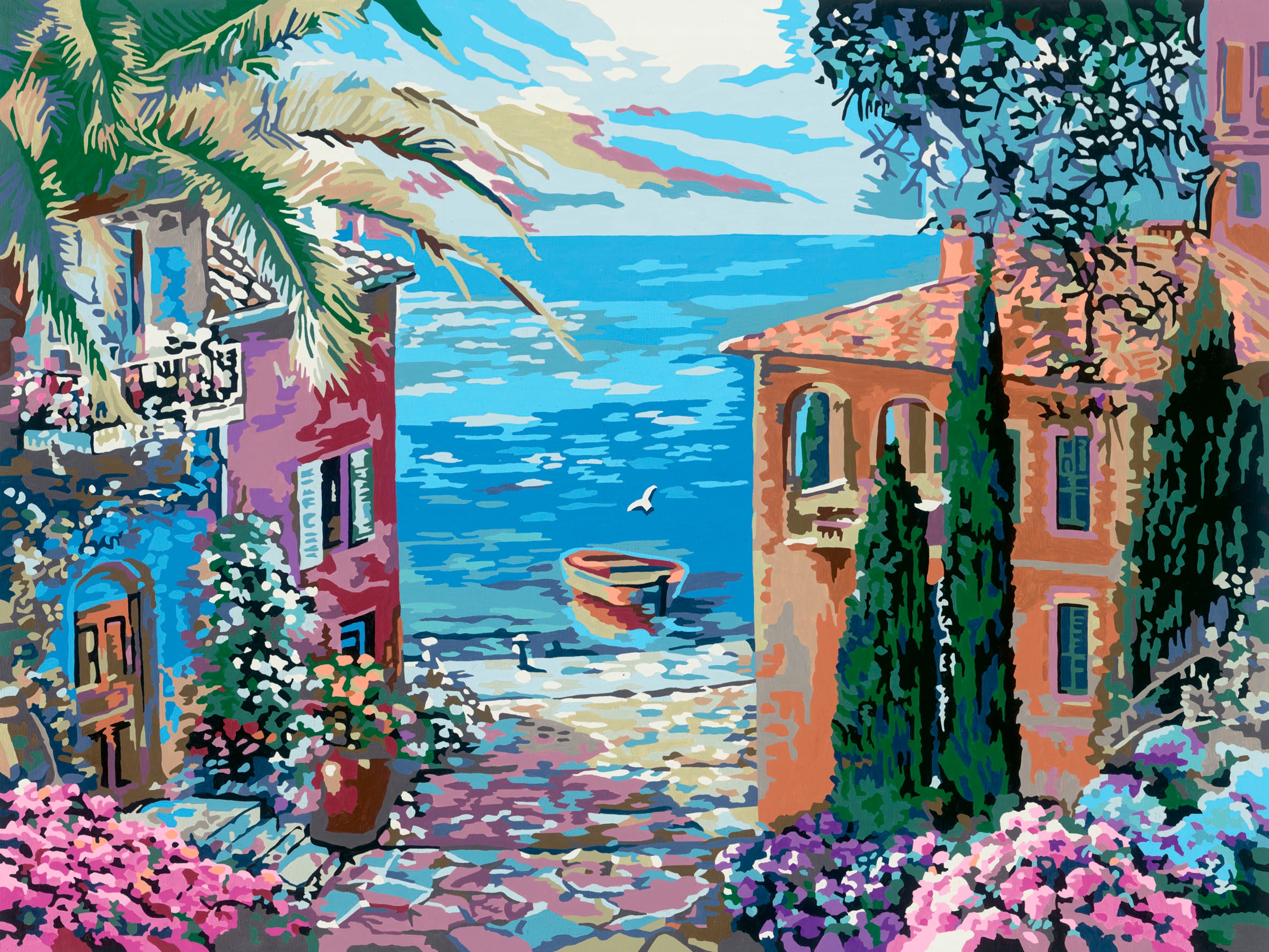 Ravensburger Malen nach Zahlen »CreArt, Leinwand Mediterrane Landschaft«, Made in Europe
