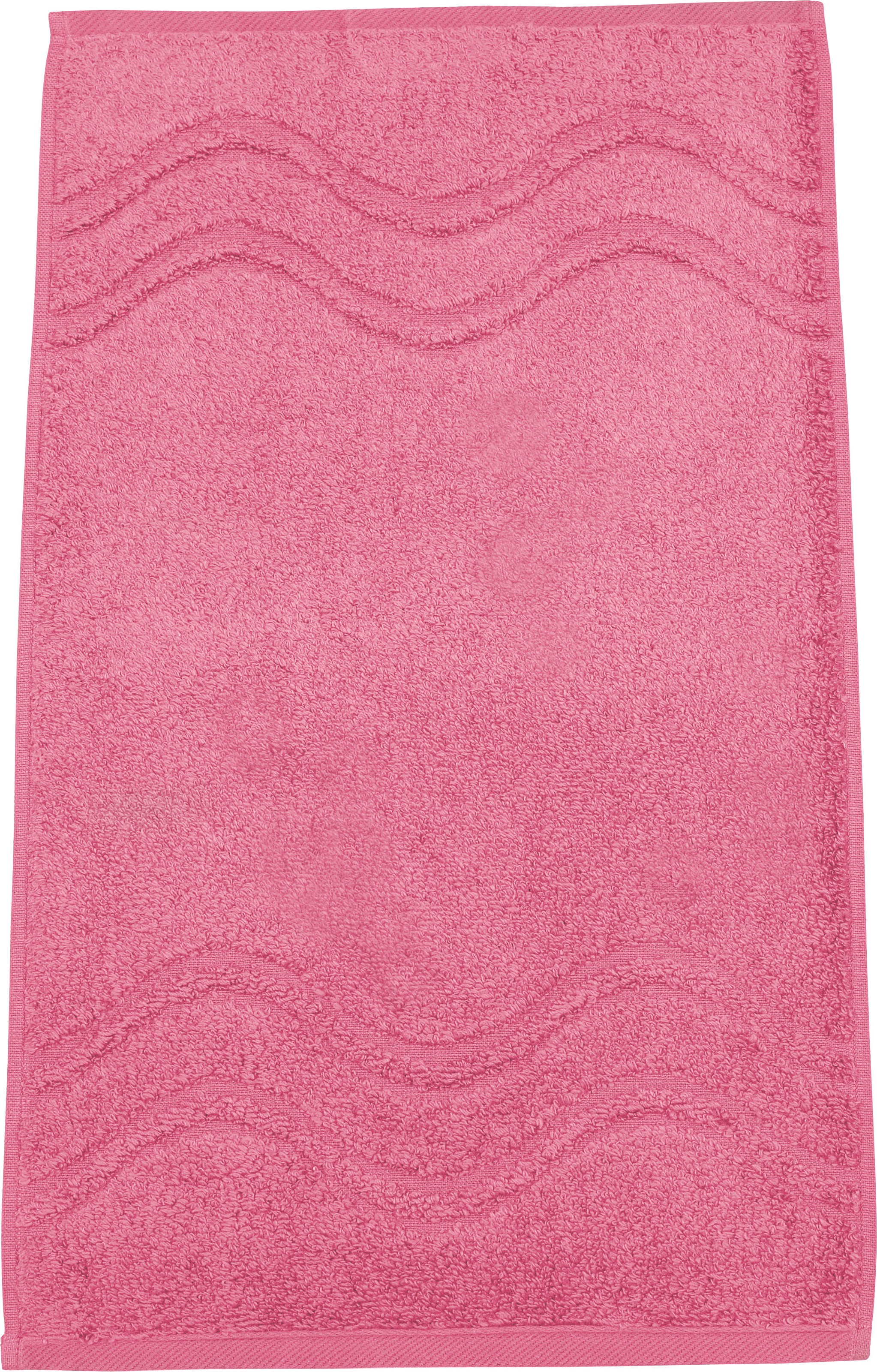 ROSS Gästehandtuch »Cashmere feeling«, (6 St.), mit Wellen-Bordüre