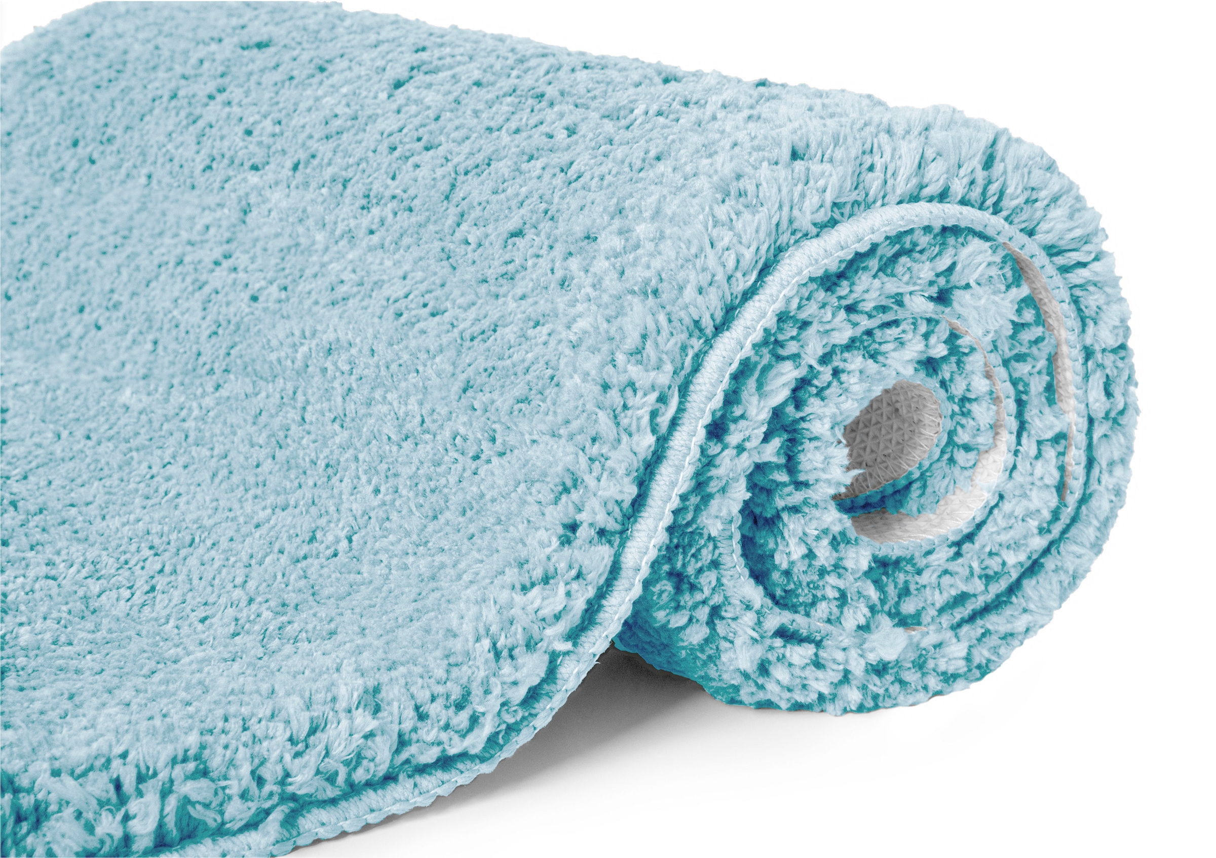 my home Badematte »Sanremo, Badvorleger, Badezimmer Teppich, sehr weich« Höhe 30 mm rutschhemmend beschichtet fußbodenheizungsgeeignet | schnell trocknend Badteppich, unifarben, rechteckig, rund & als 3-tlg. Set erhältlich